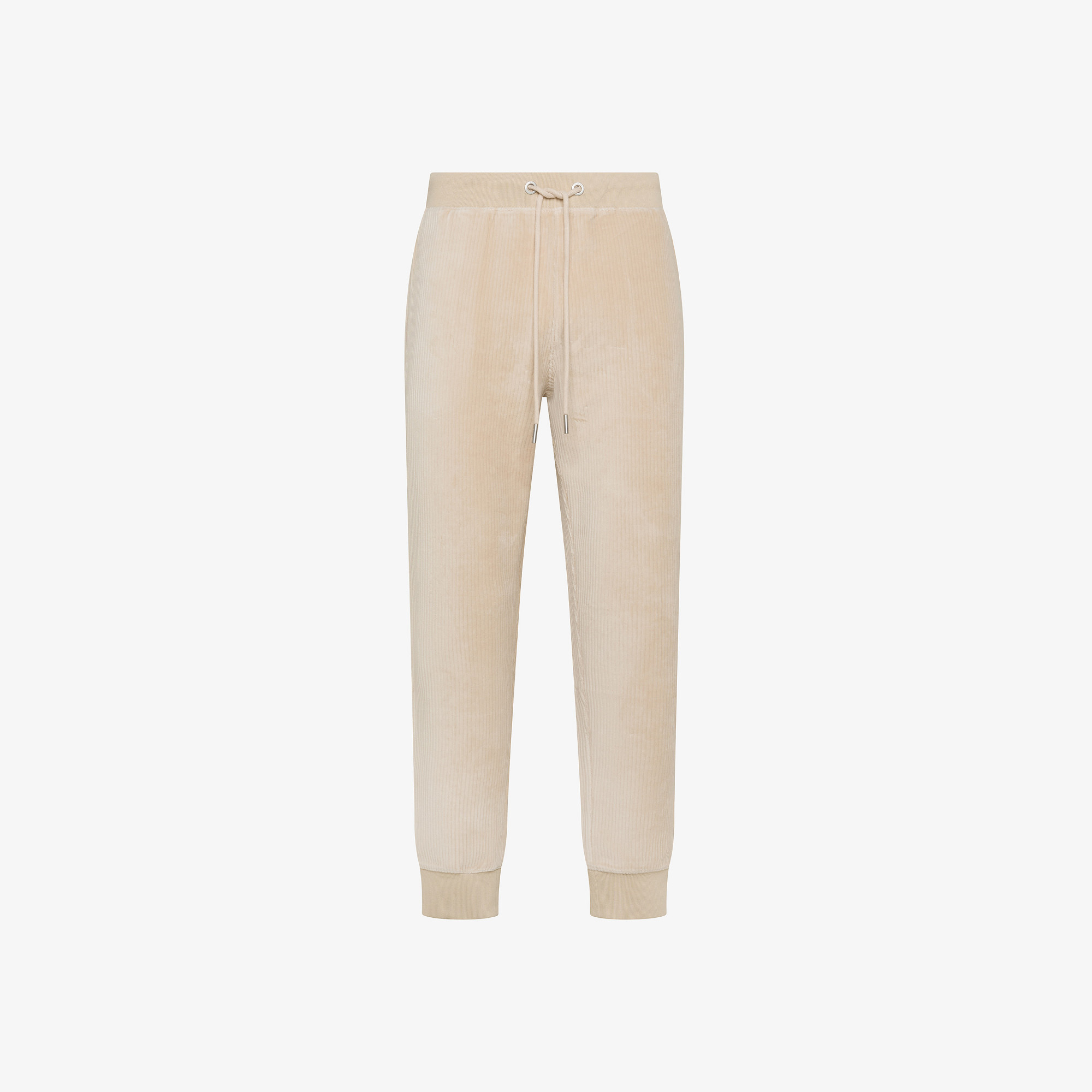 Pantaloni jogging in vellluto BEIGE