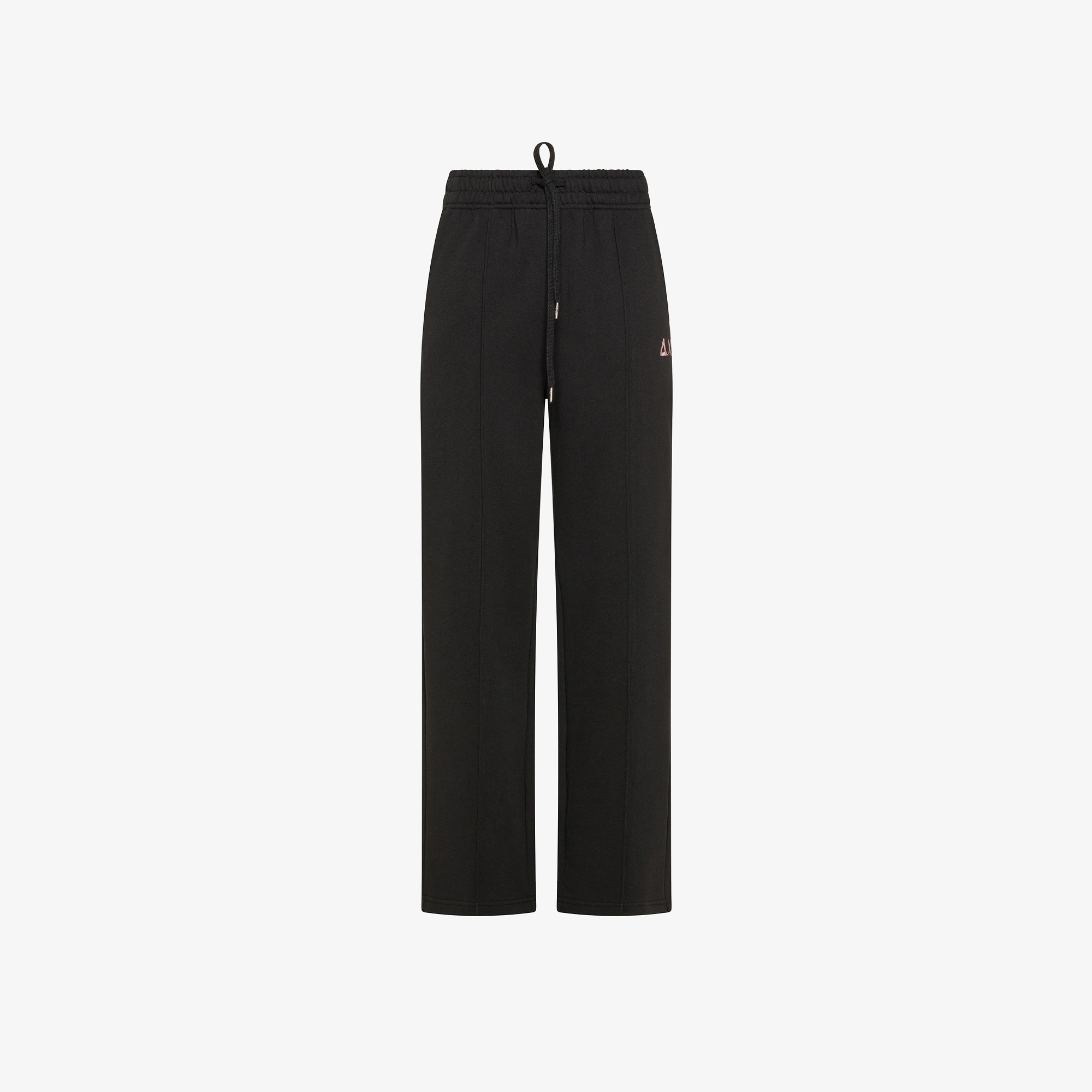 WIDE LONG PANT COTTON FL. BLACK