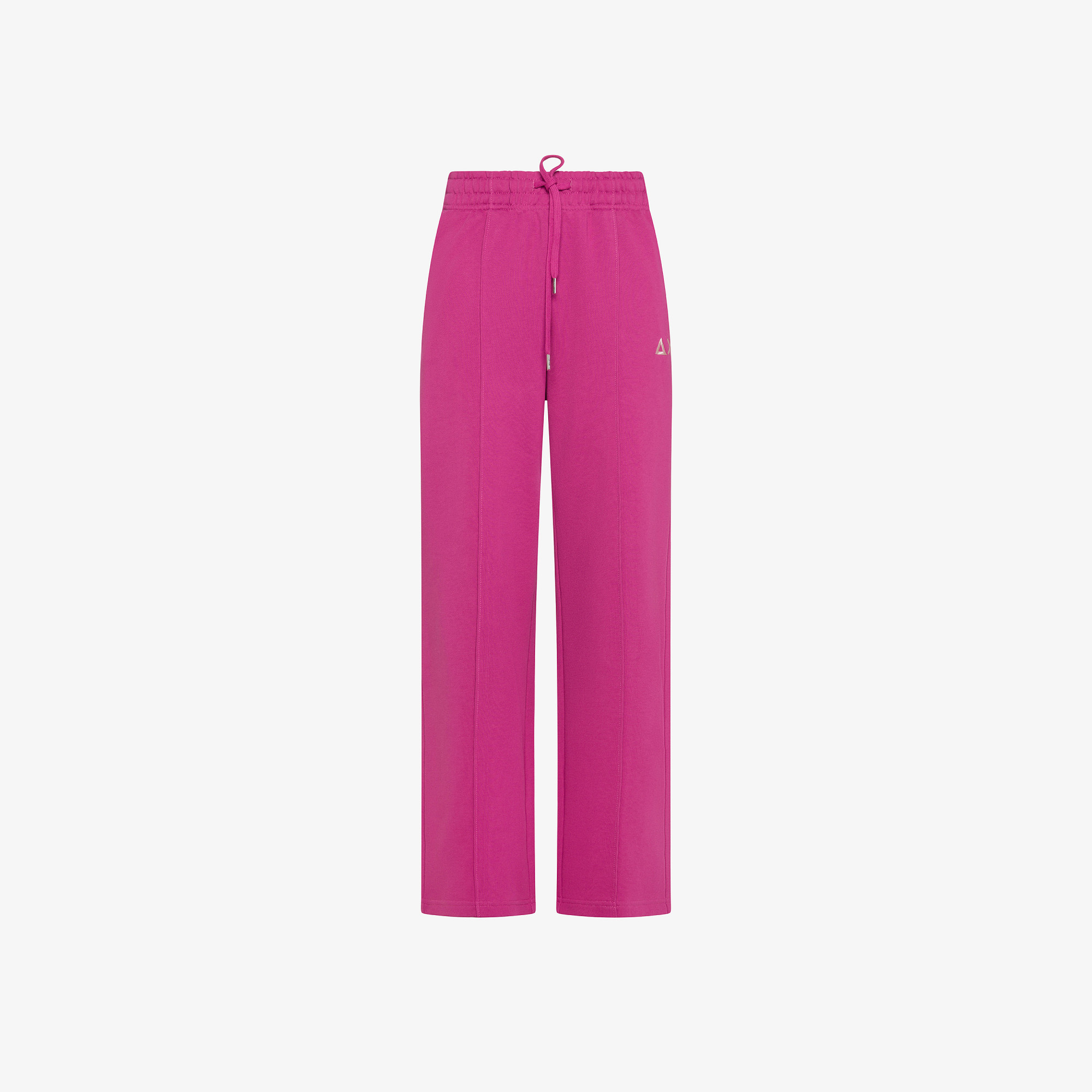 WIDE LONG PANT COTTON FL. CYCLAMEN