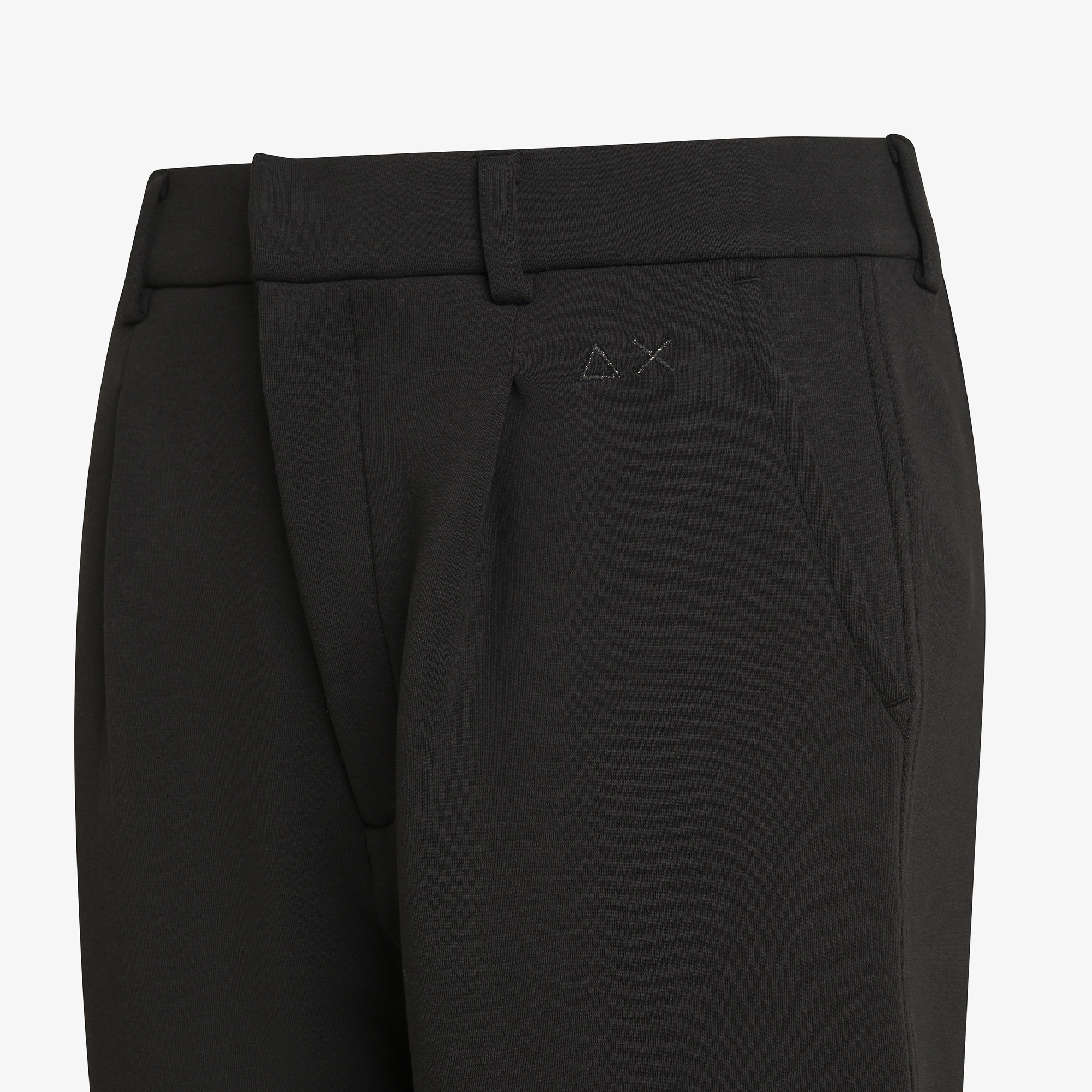 Cotton fleece trousers BLACK