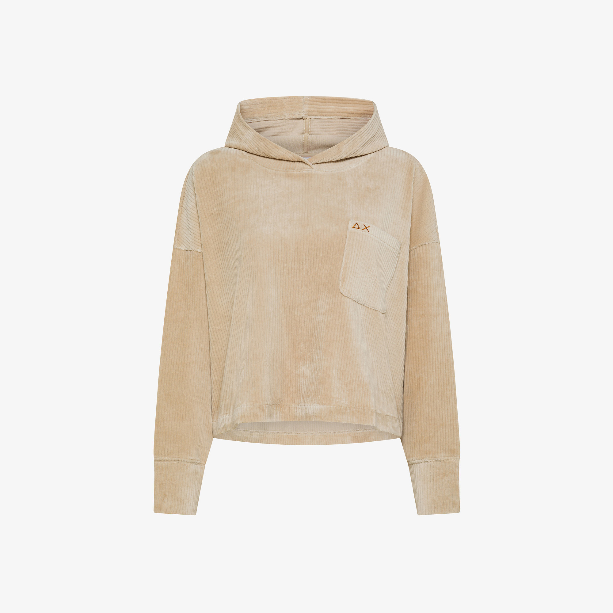 HOODY CORDUROY FLEECE BEIGE