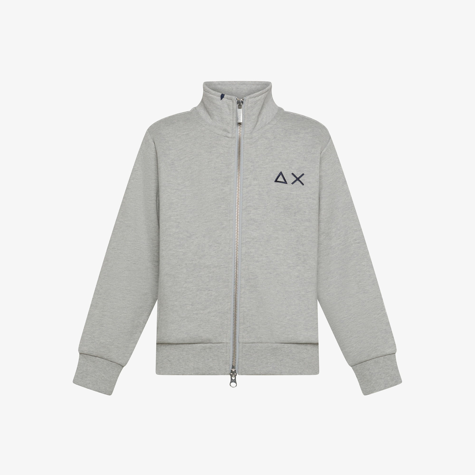 Cotton zip sweatshirt MEDIUM GREY