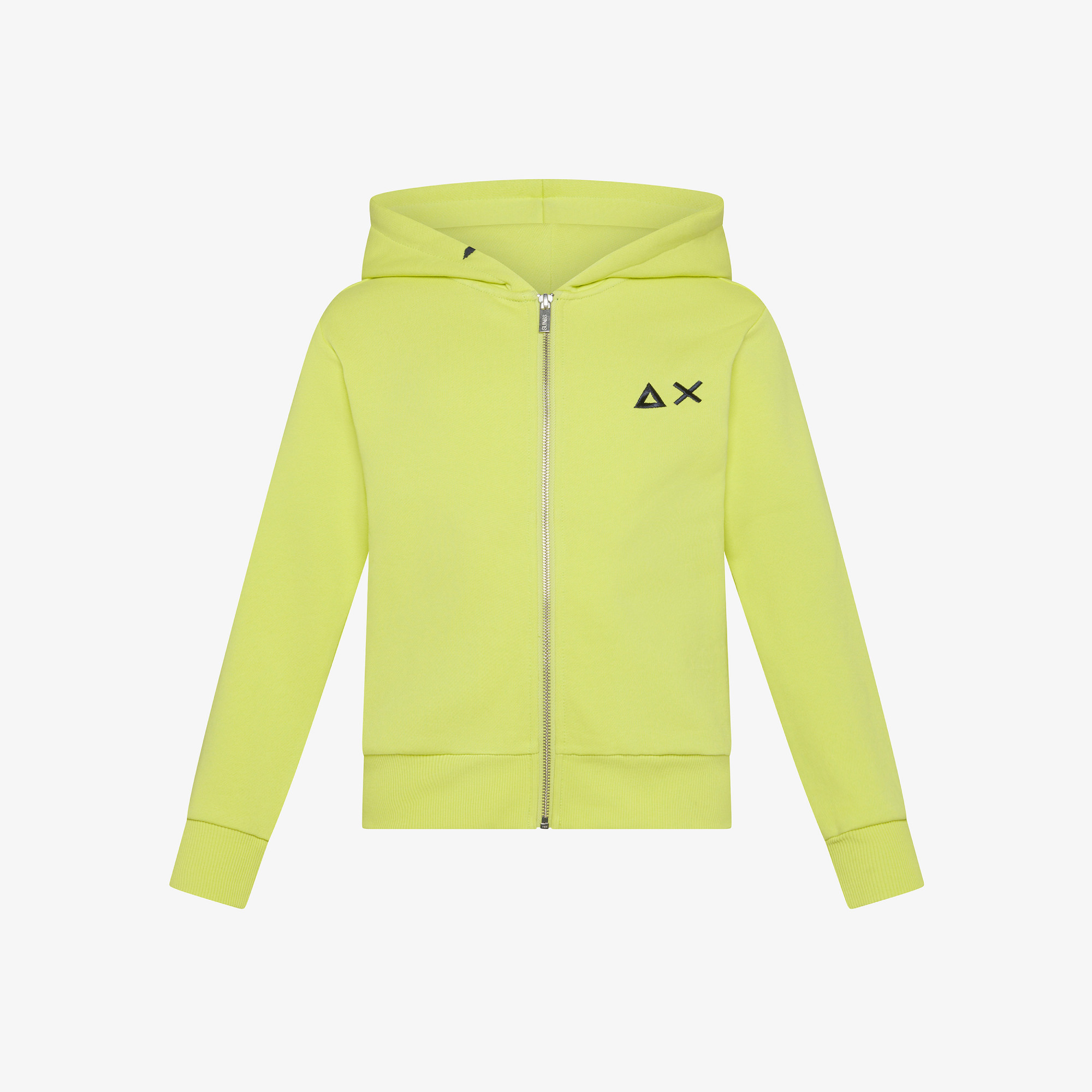 Cotton zip hoodie LEMON