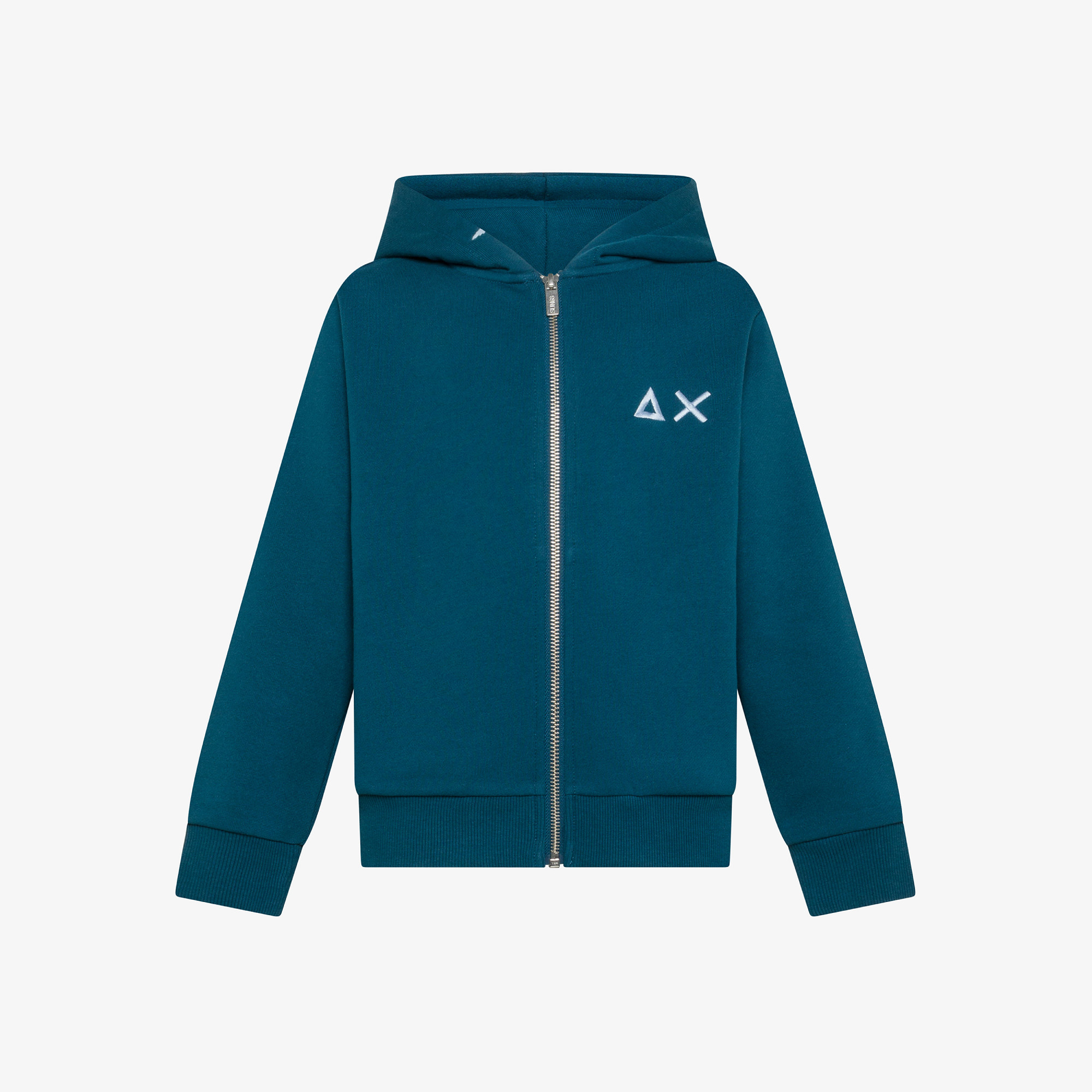 Cotton zip hoodie DEEP BLUE