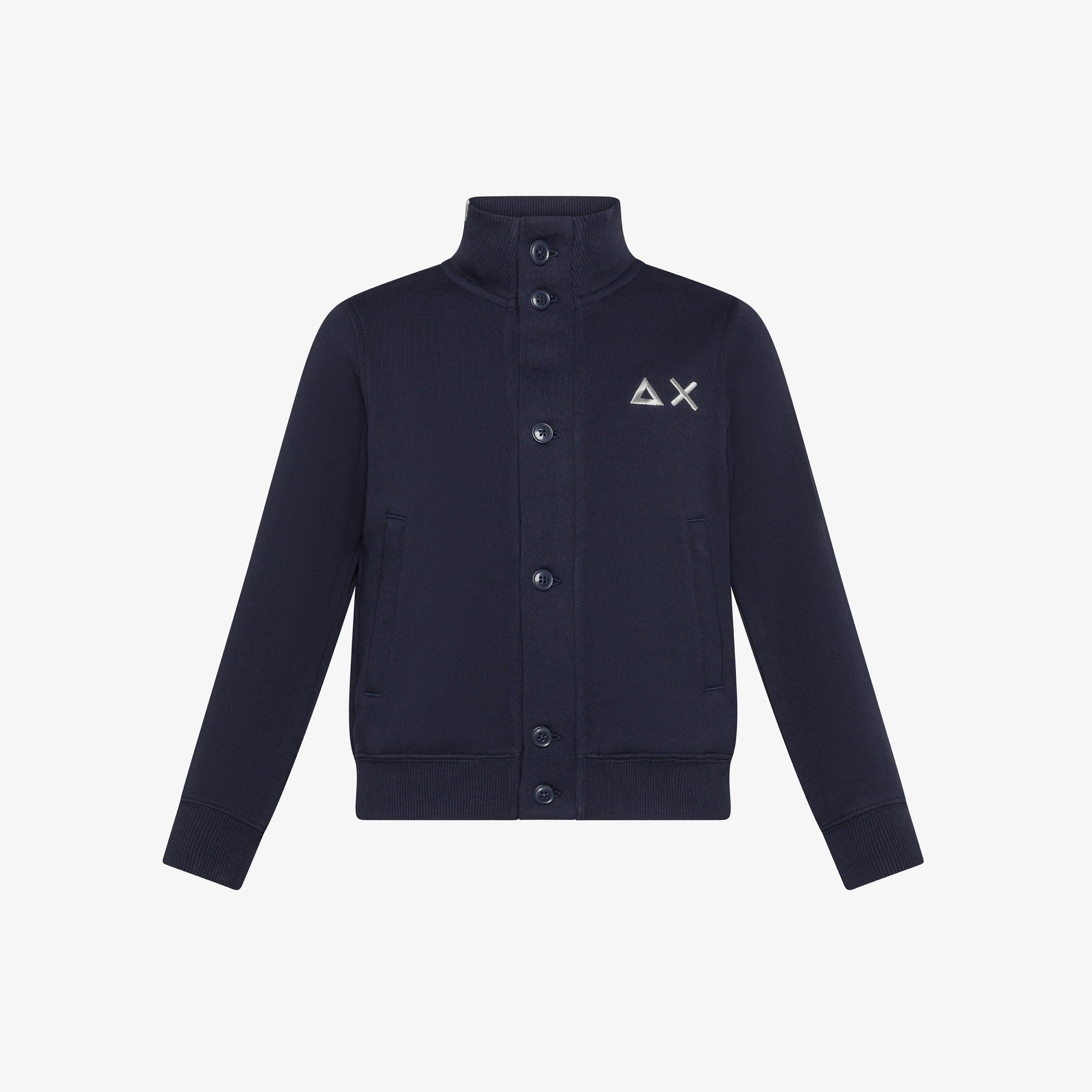 Cardigan in felpa di cotone NAVY BLUE