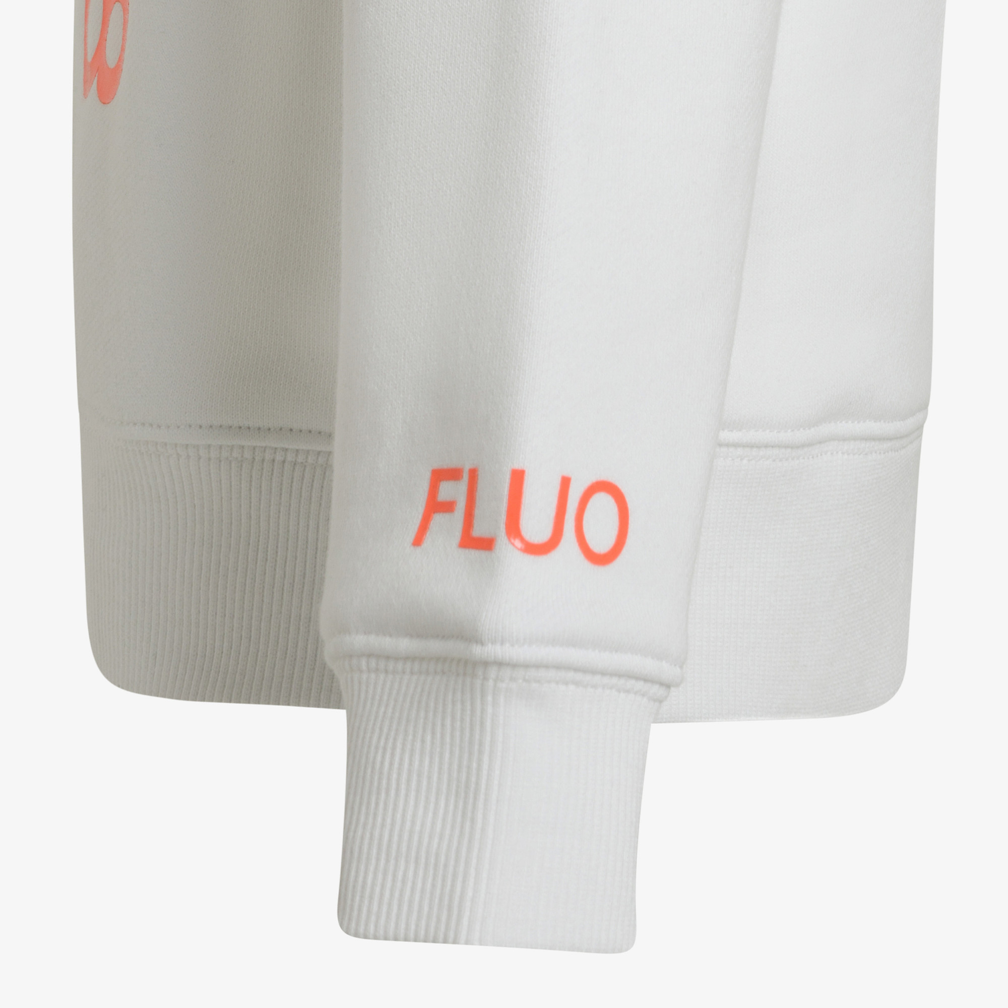 Felpa in cotone con cappuccio BIANCO