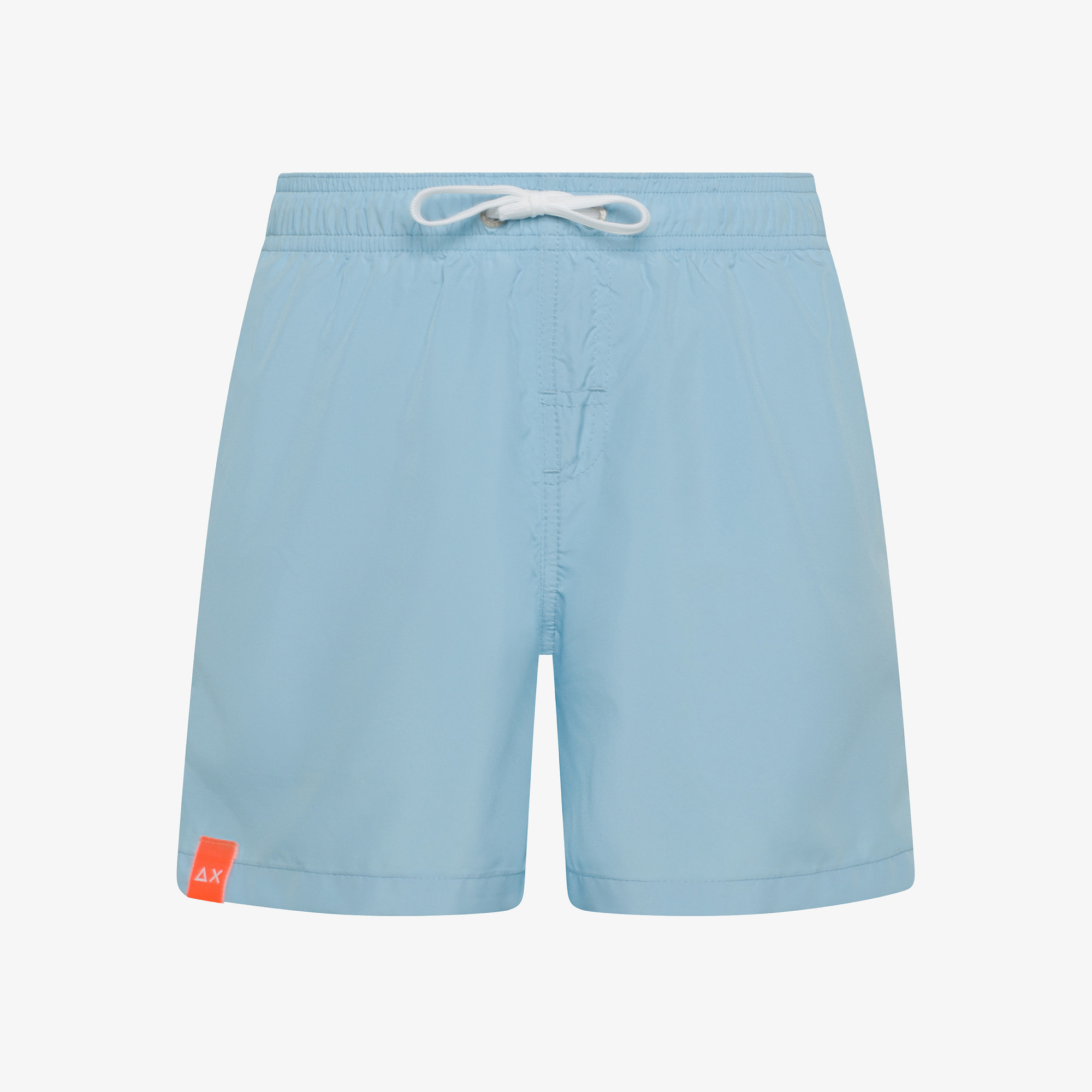 Light blue nylon swim shorts