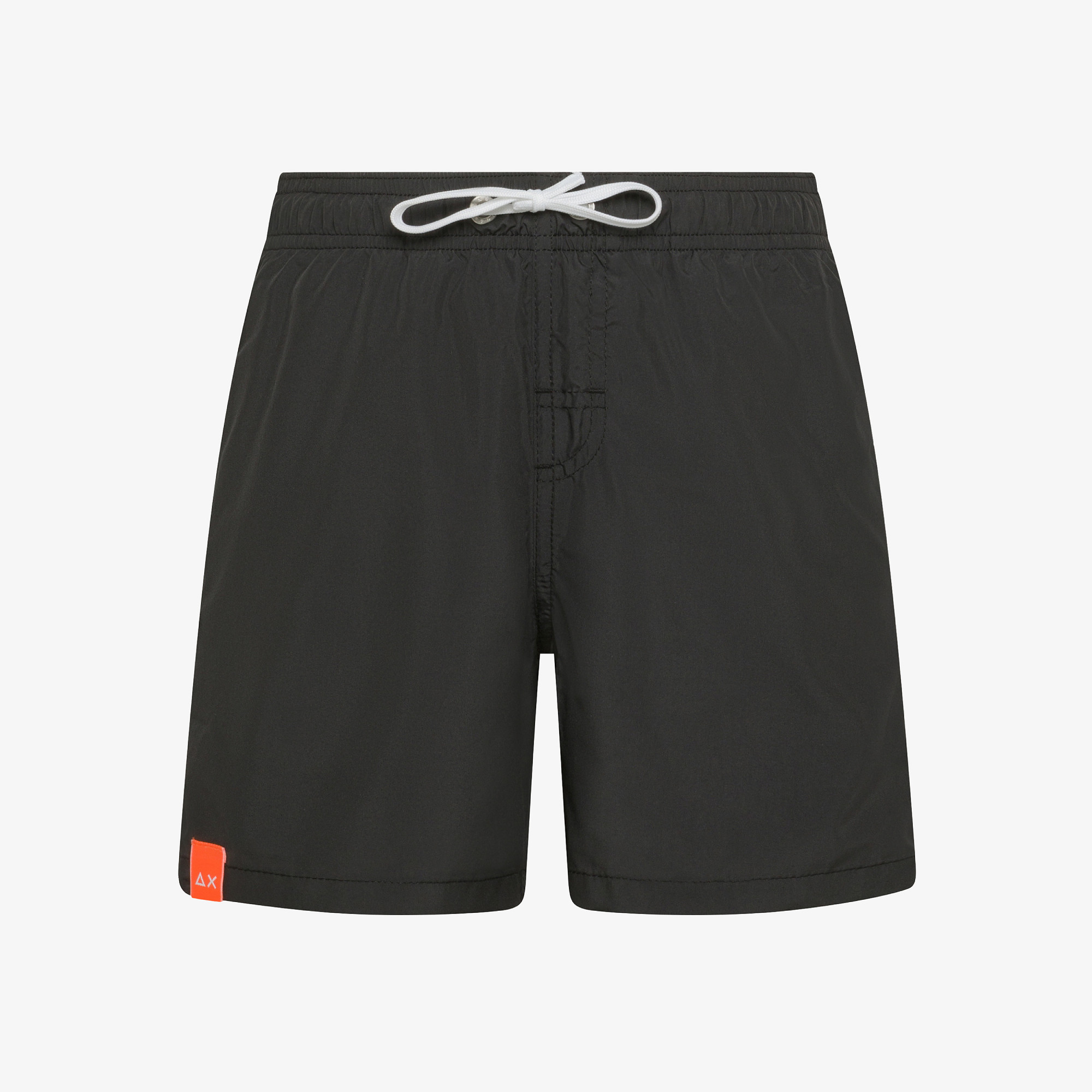 Black nylon swim shorts