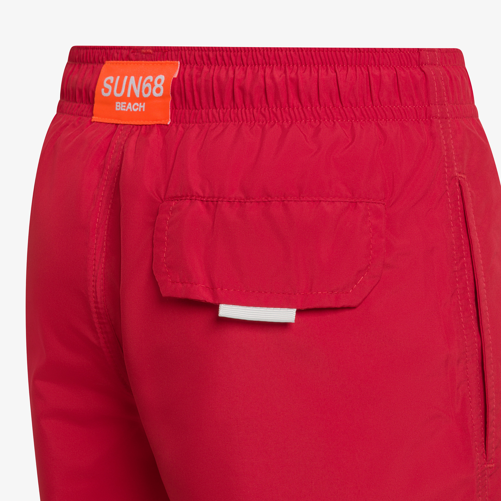 Boxer mare in nylon rosso fuoco