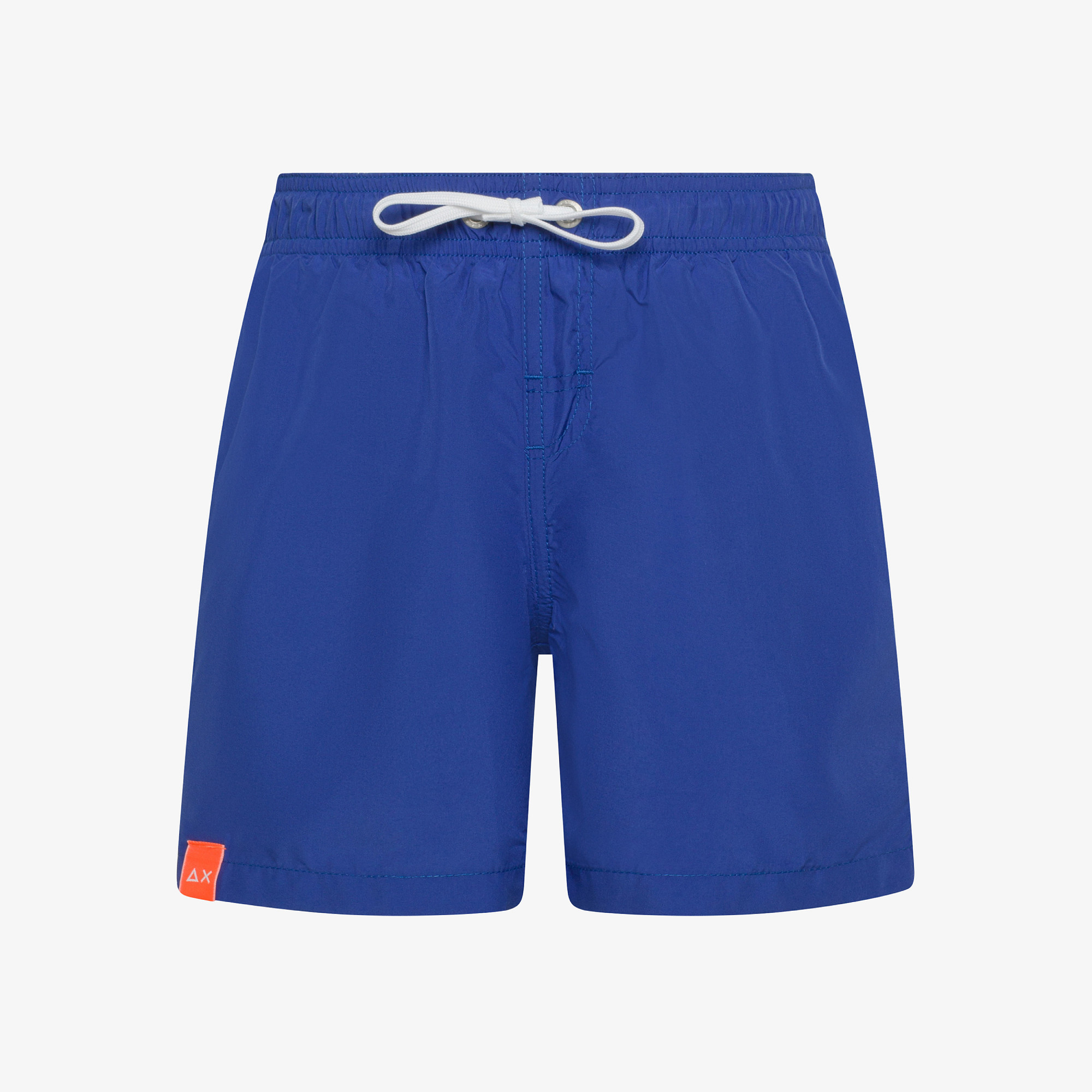 Royal blue nylon swim shorts