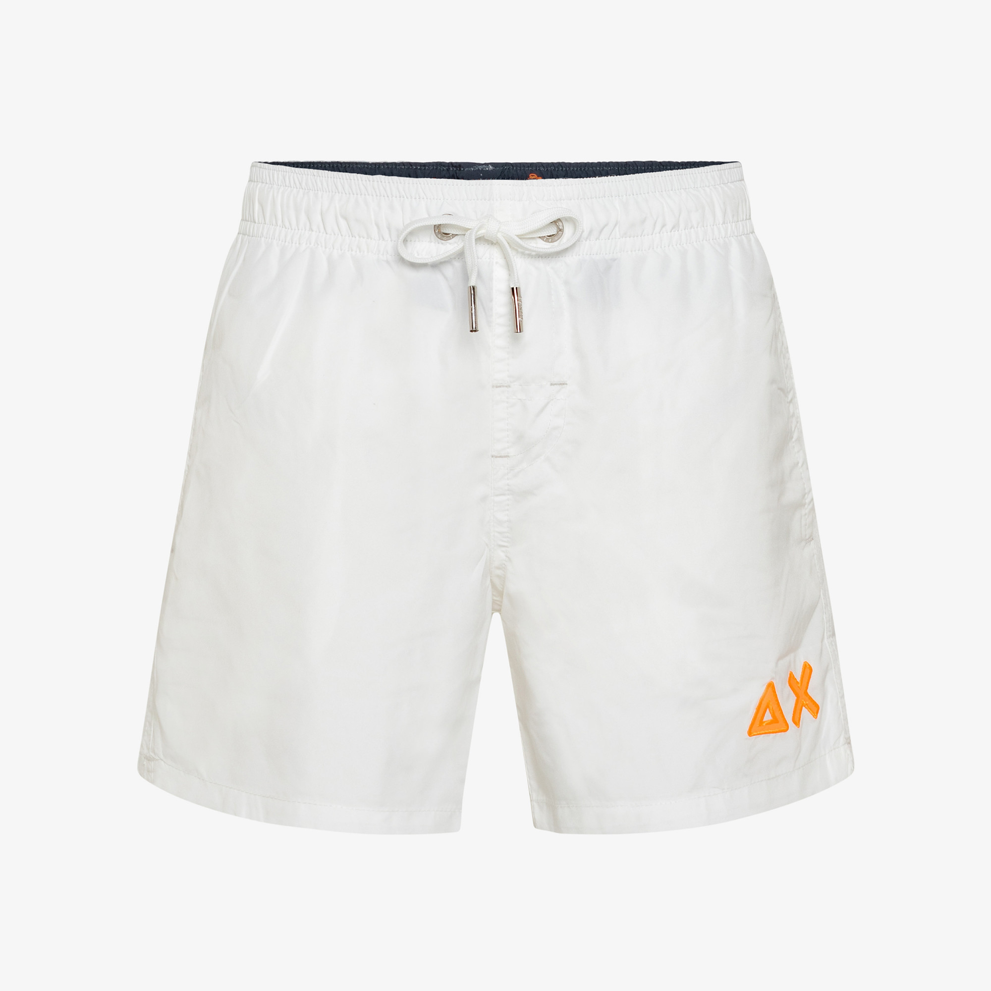 BOY'S SWIM PANT WITH LOGO FLUO BIANCO