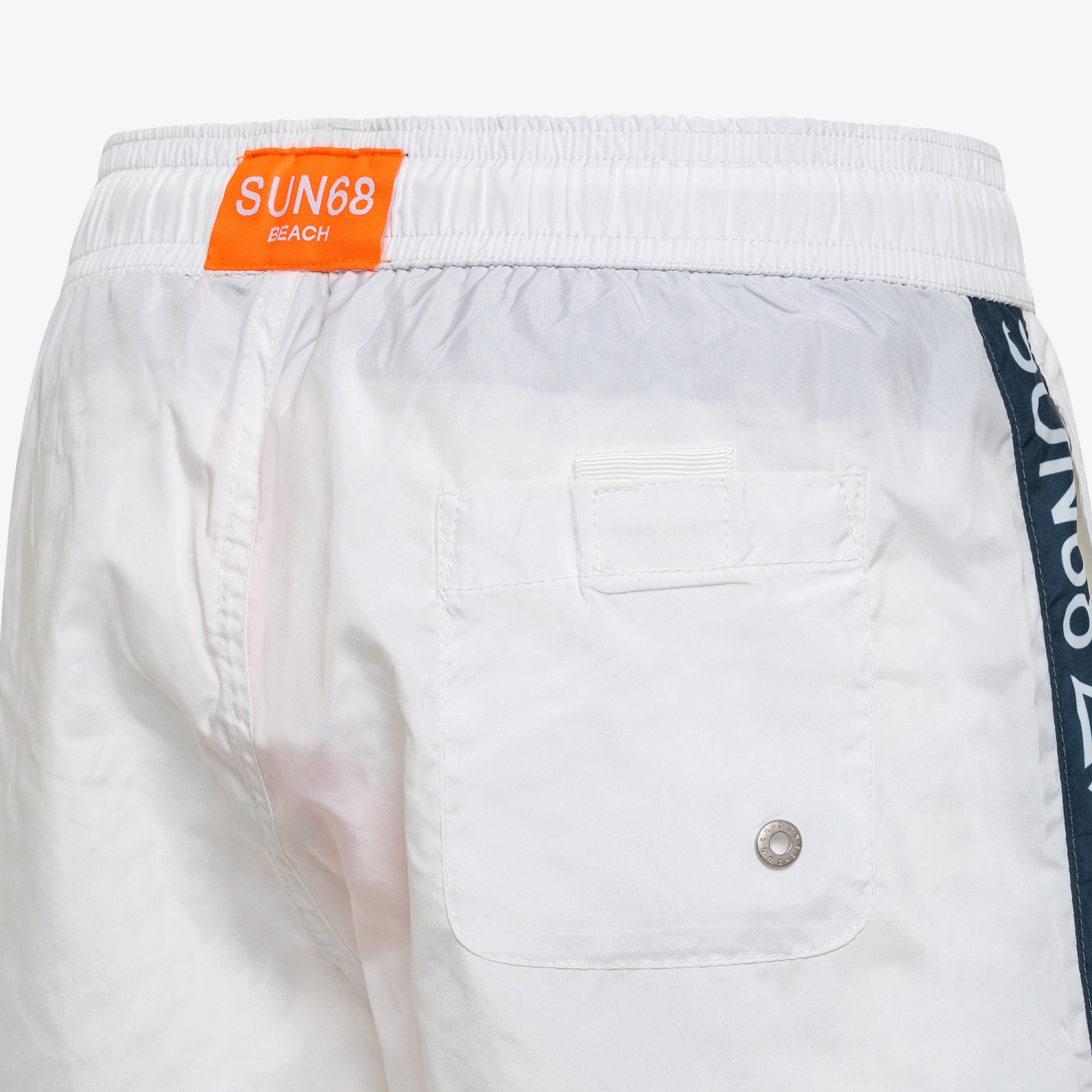 BOY'S SWIM PANT WITH TAPE FLUO WHITE