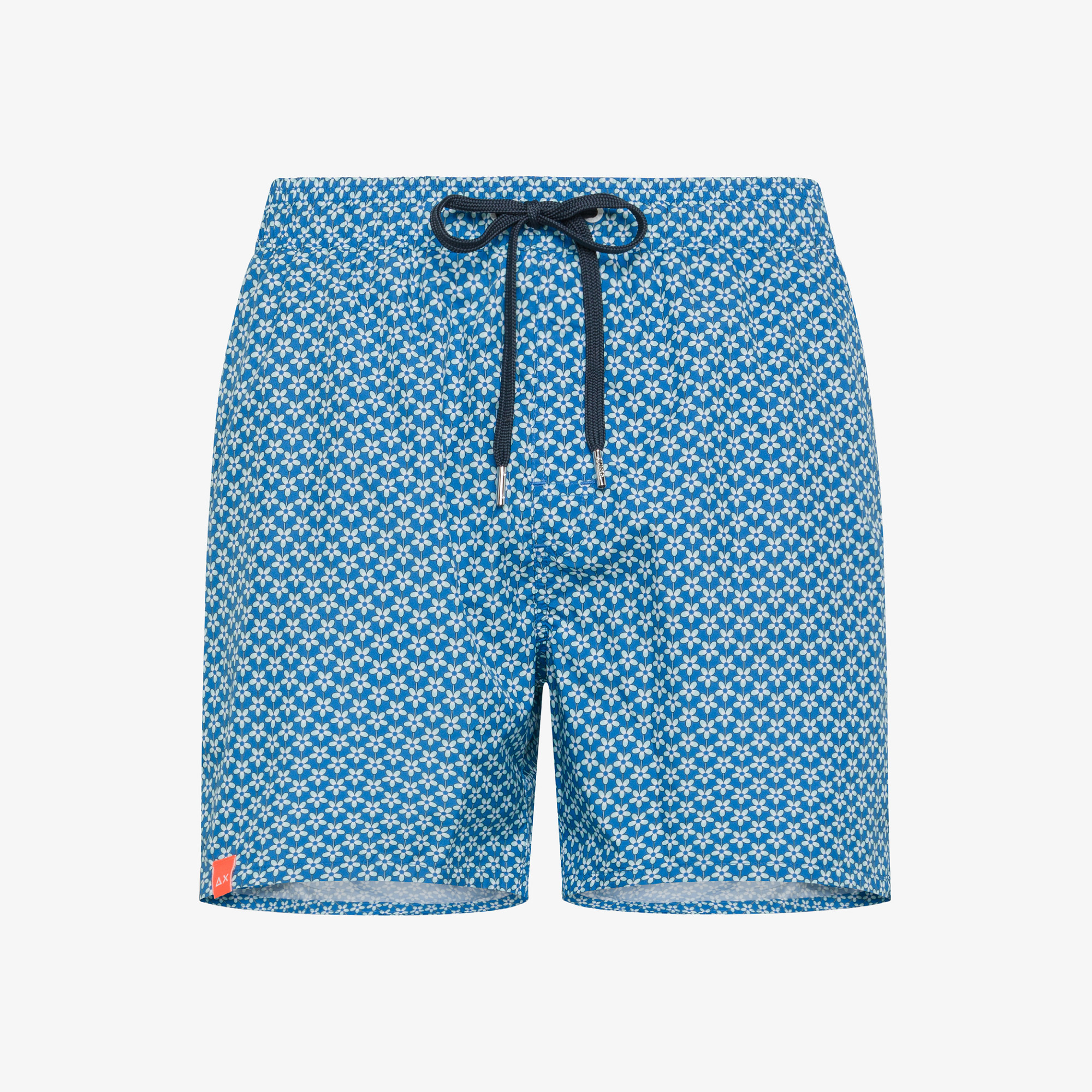 SWIM PANT TIE PATTERN ROYAL/ACQUA