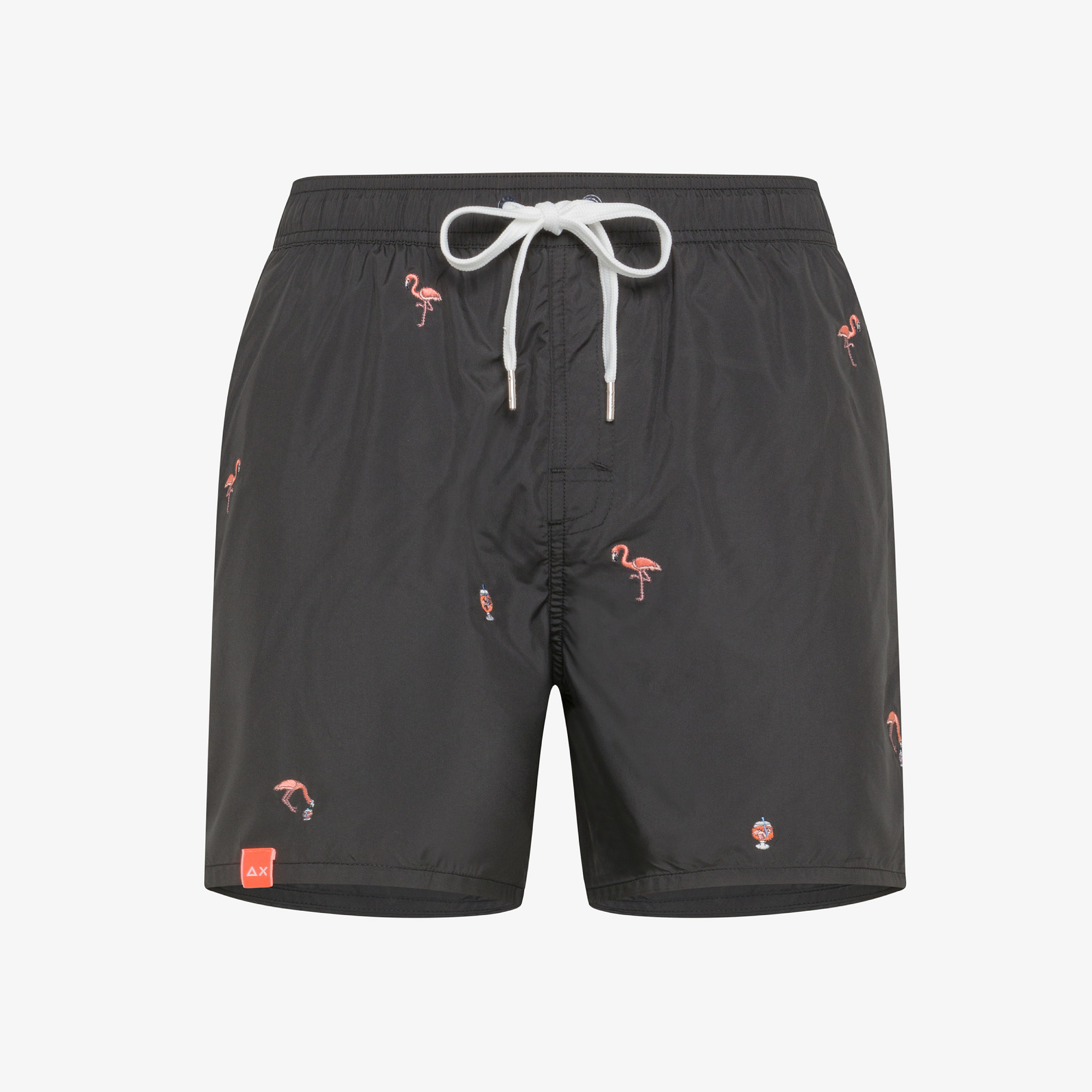 SWIM PANT SMALL EMBROIDERY NERO