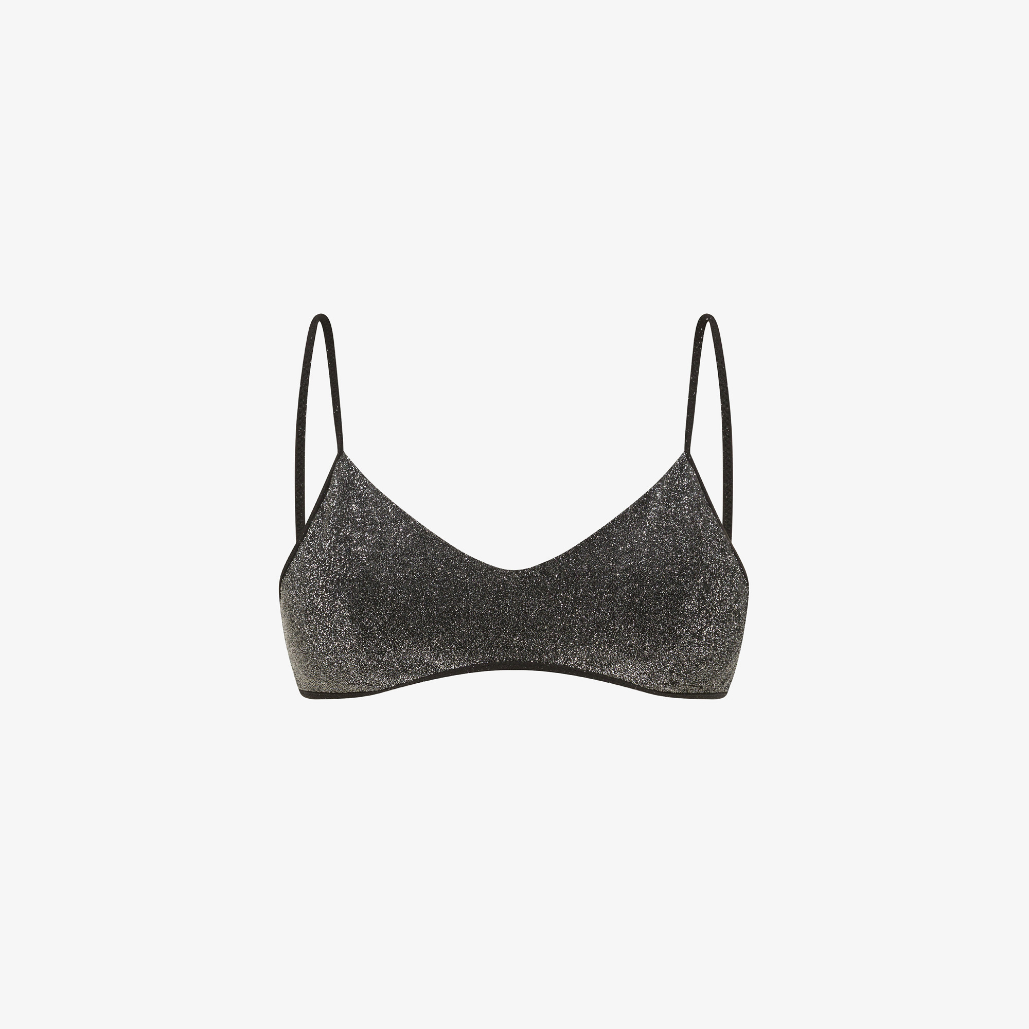 BRALETTE TOP LUREX NERO