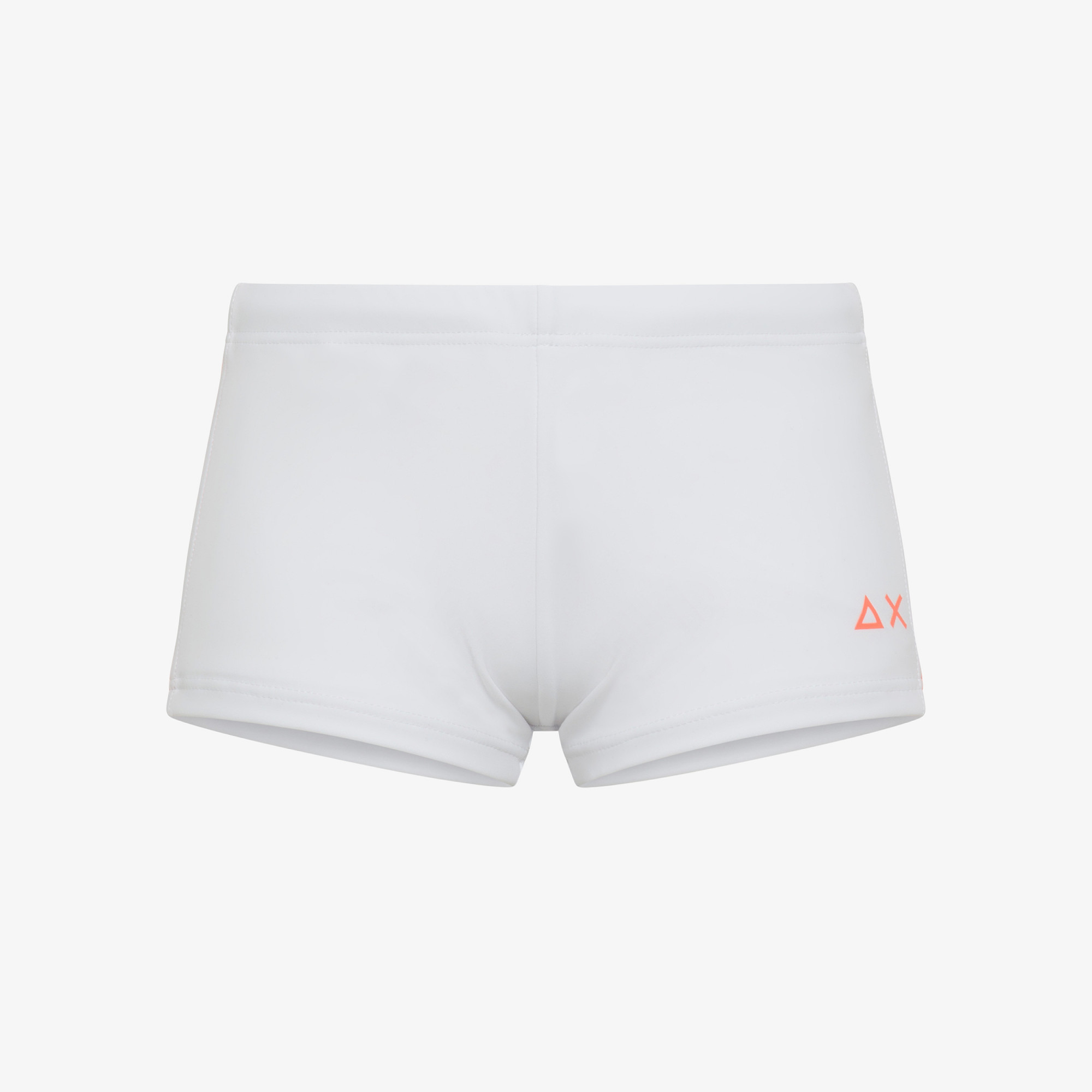 BOY'S SWIM TRUNKS STRIPE FLUO WHITE