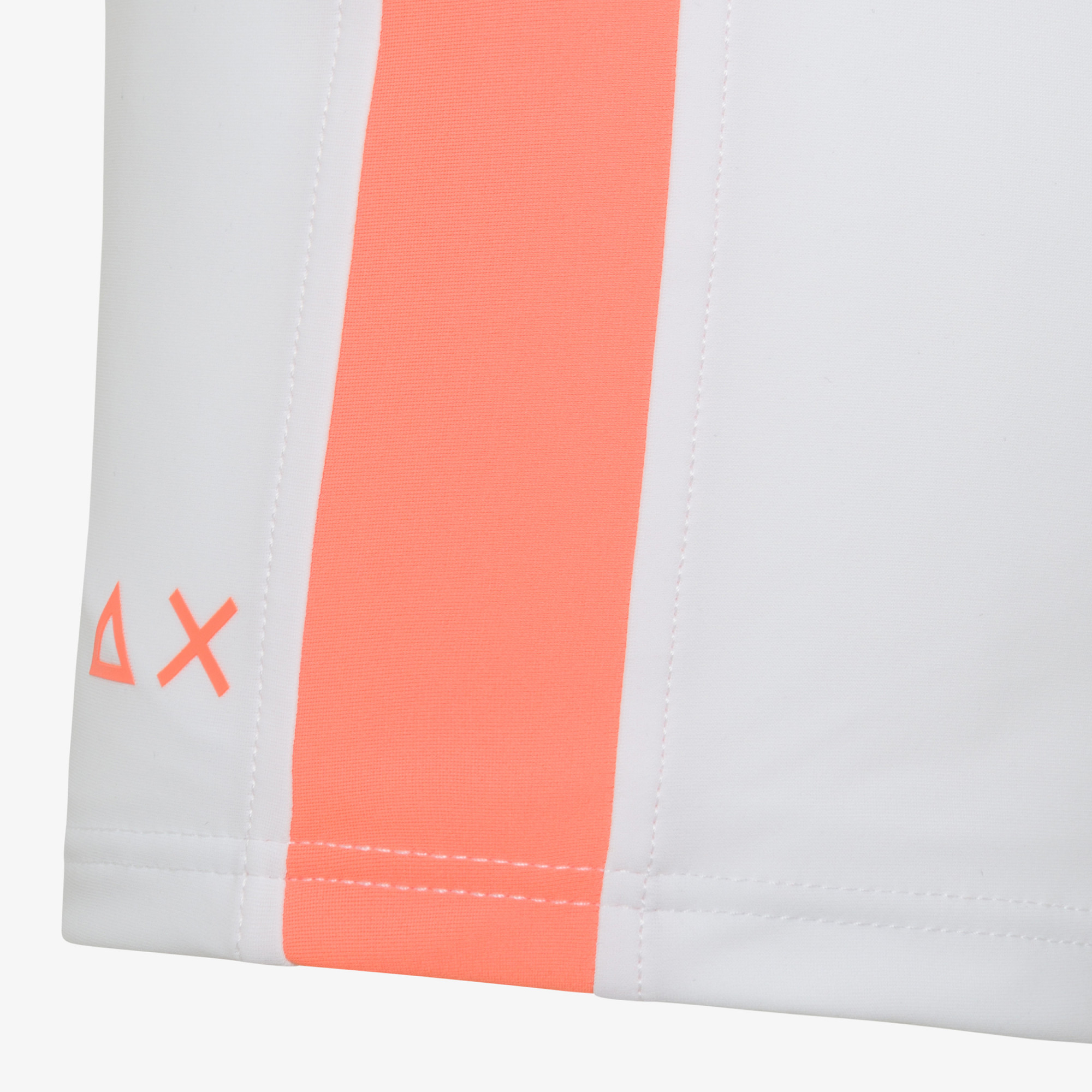 BOY'S SWIM TRUNKS STRIPE FLUO WHITE
