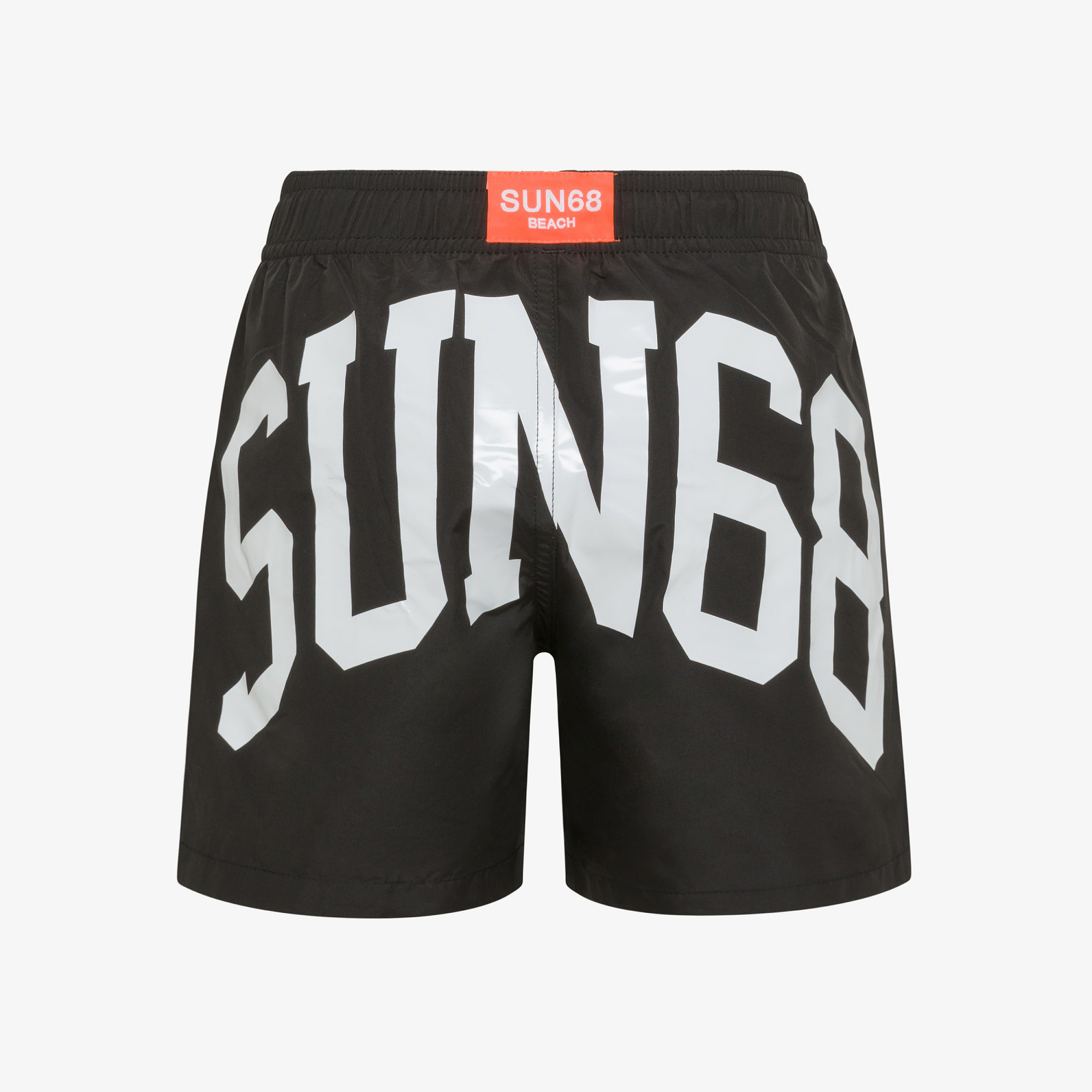 BOY'S SWIM PANT BIG LOGO ON BACK NERO