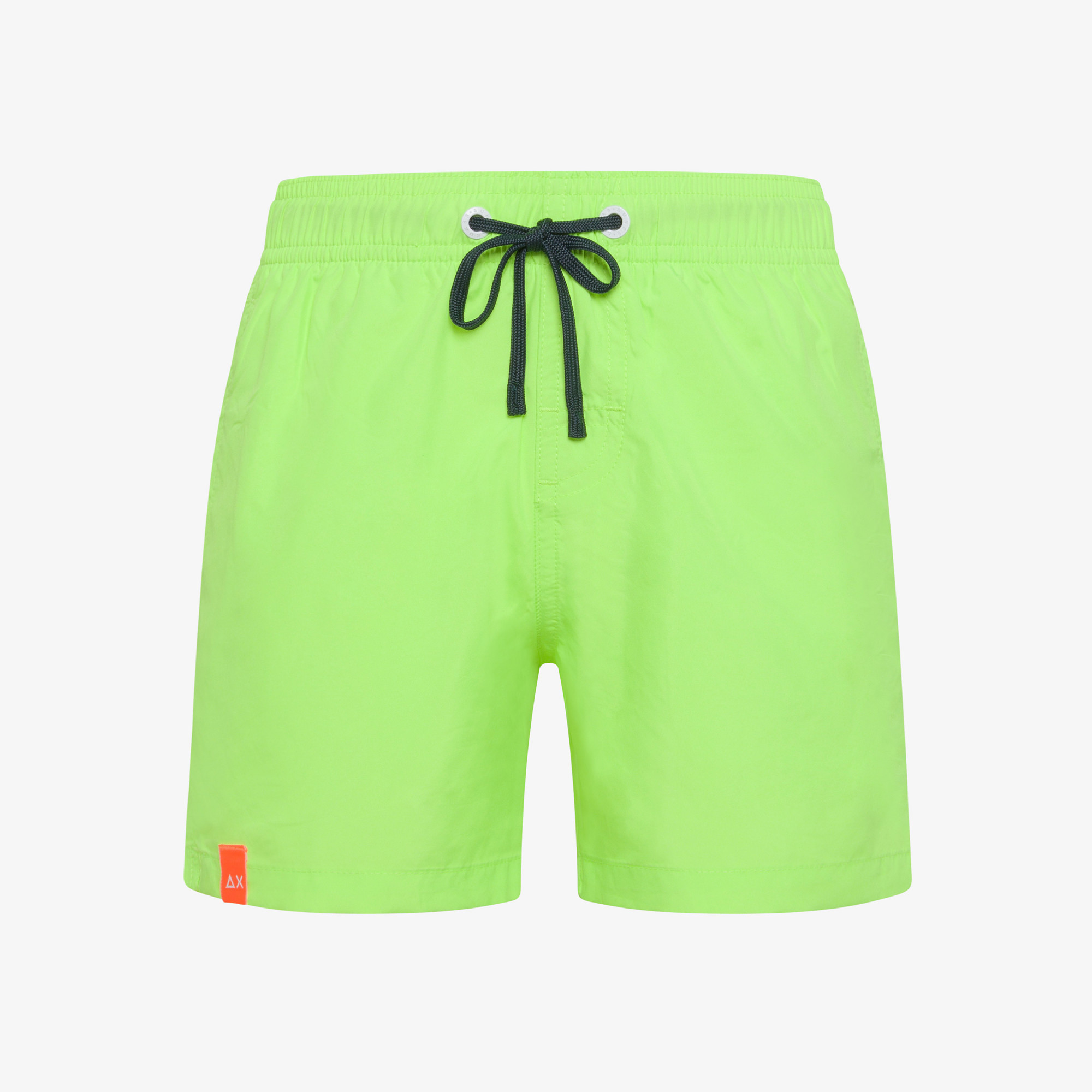 BOY'S SWIM PANT BIG LOGO ON BACK GIALLO FLUO