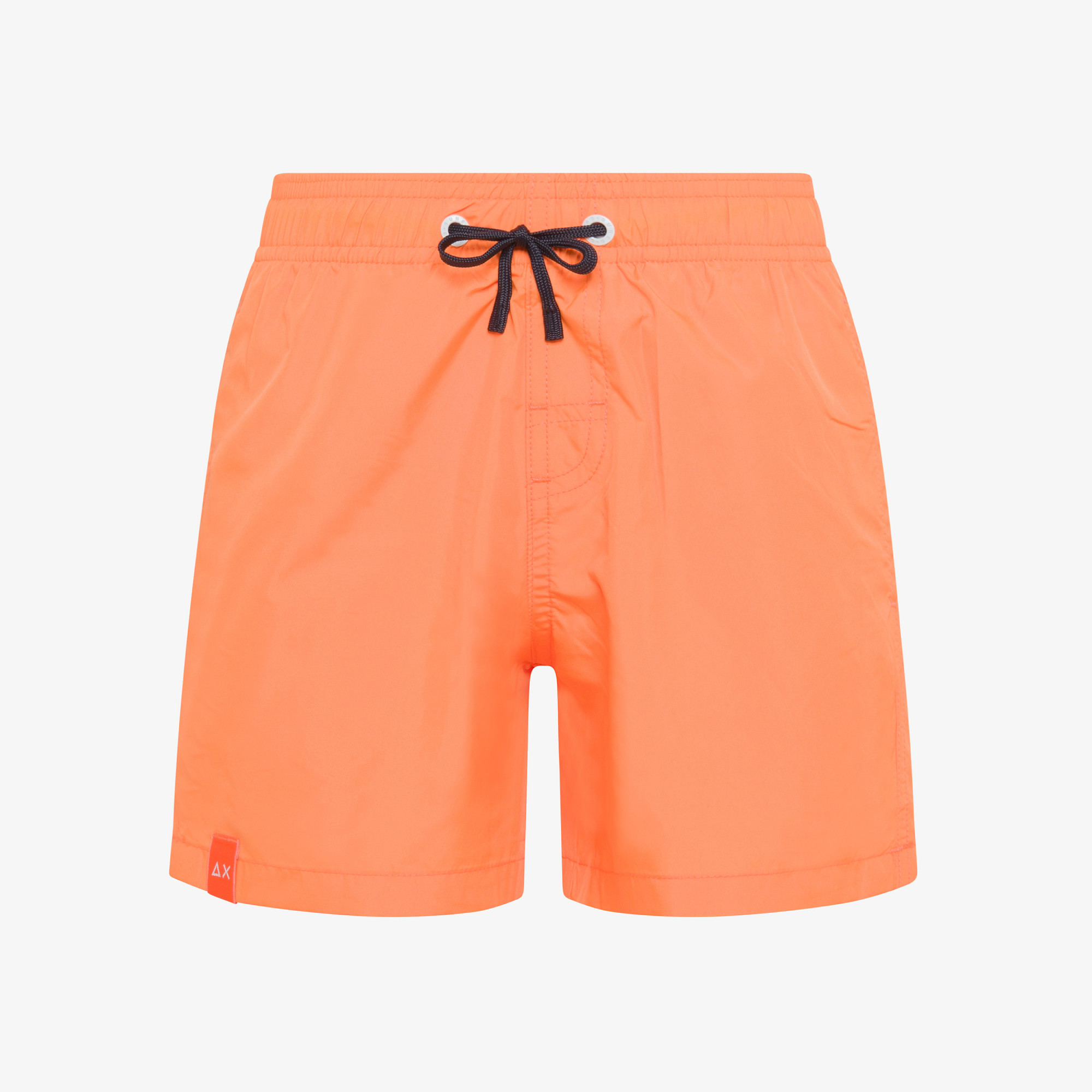 BOY'S SWIM PANT BIG LOGO ON BACK ARANCIO FLUO
