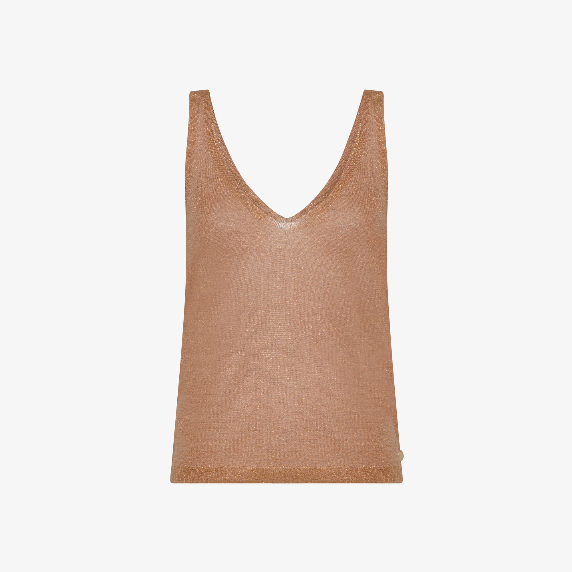 TOP KNIT LUREX TURTLEDOVE