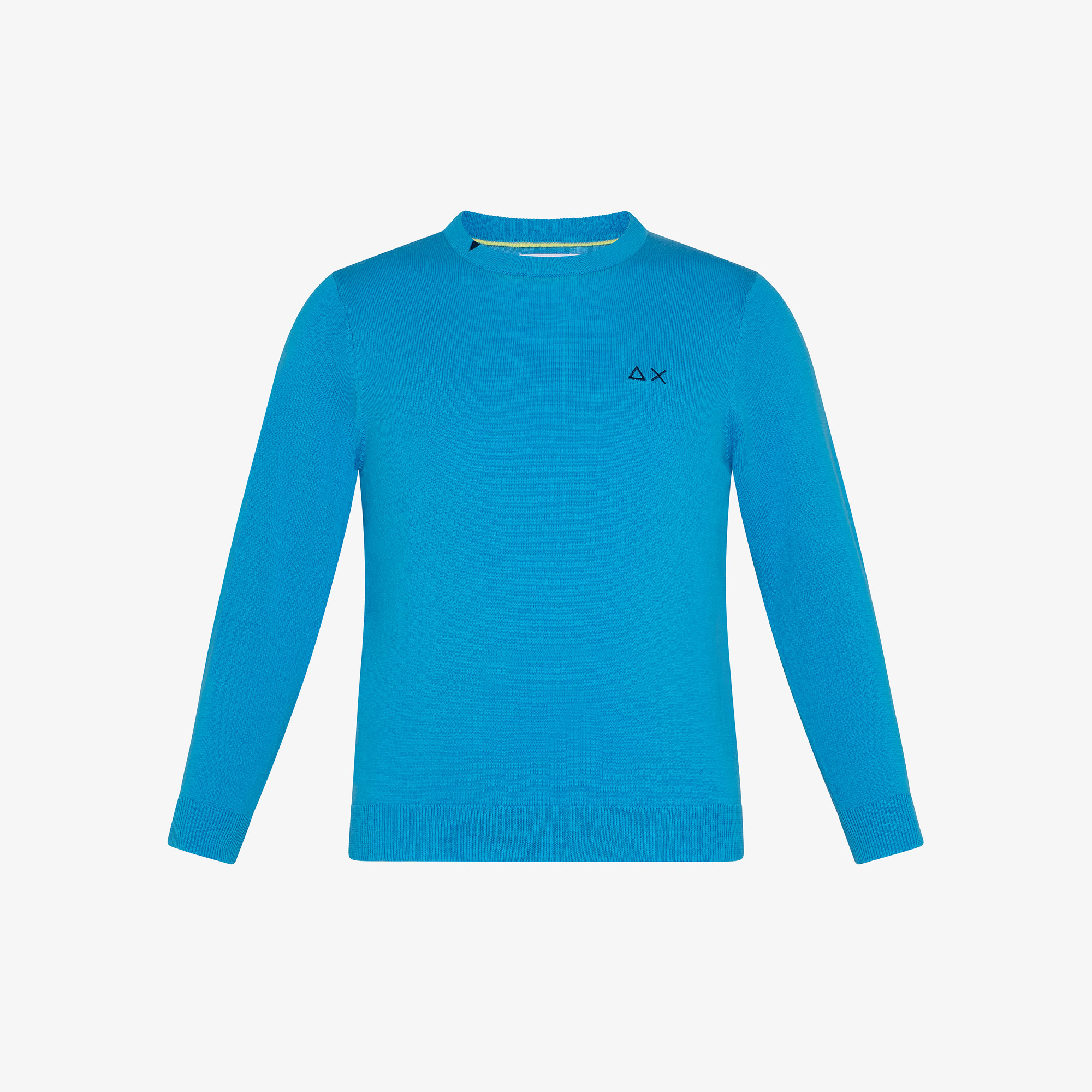 BOY'S ROUND NECK SOLID TURQUOISE