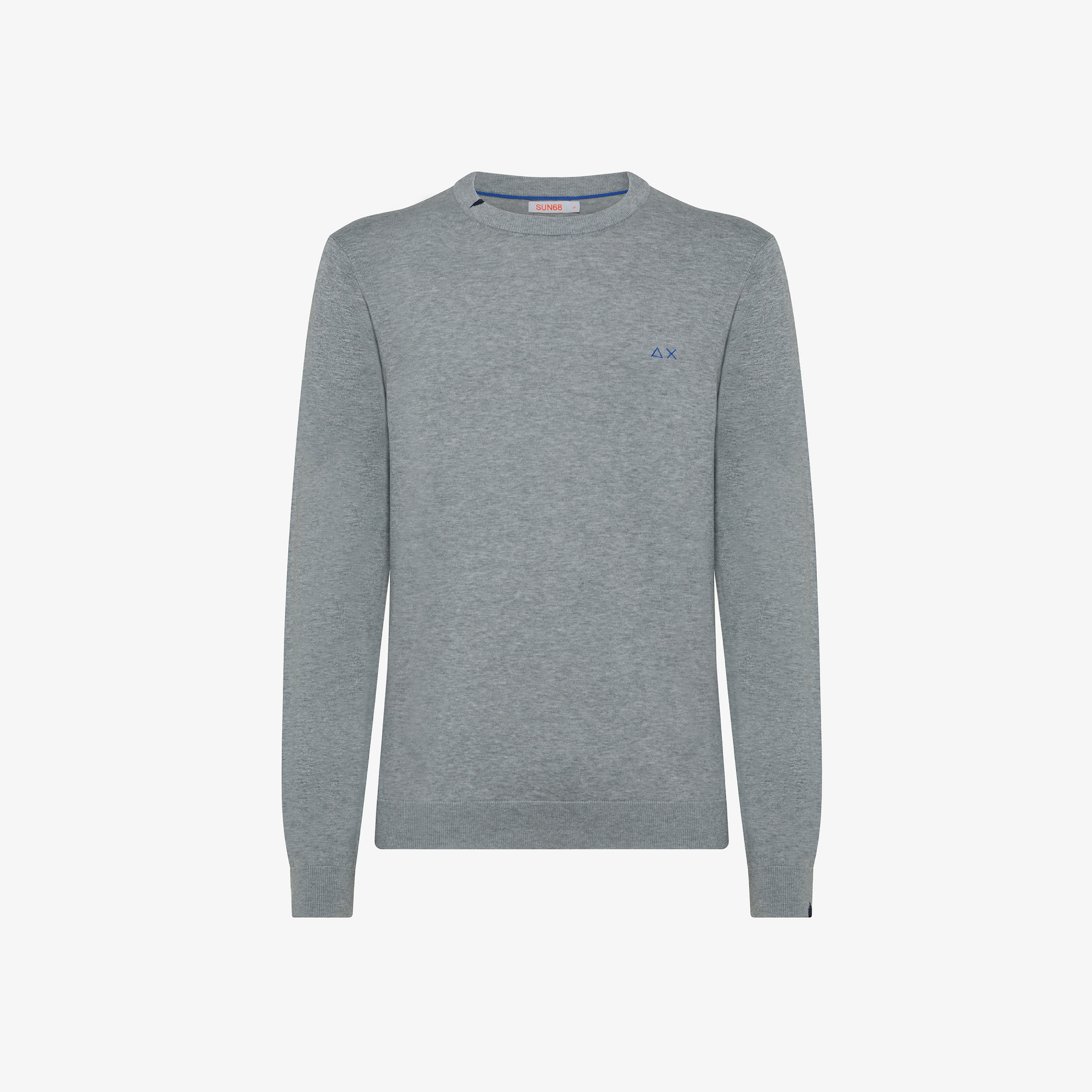 ROUND NECK SOLID MEDIUM GREY