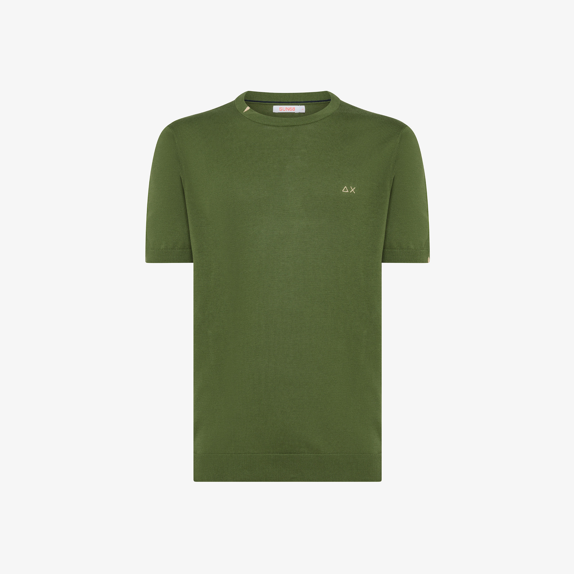 T-SHIRT SOLID S/S VERDE SCURO