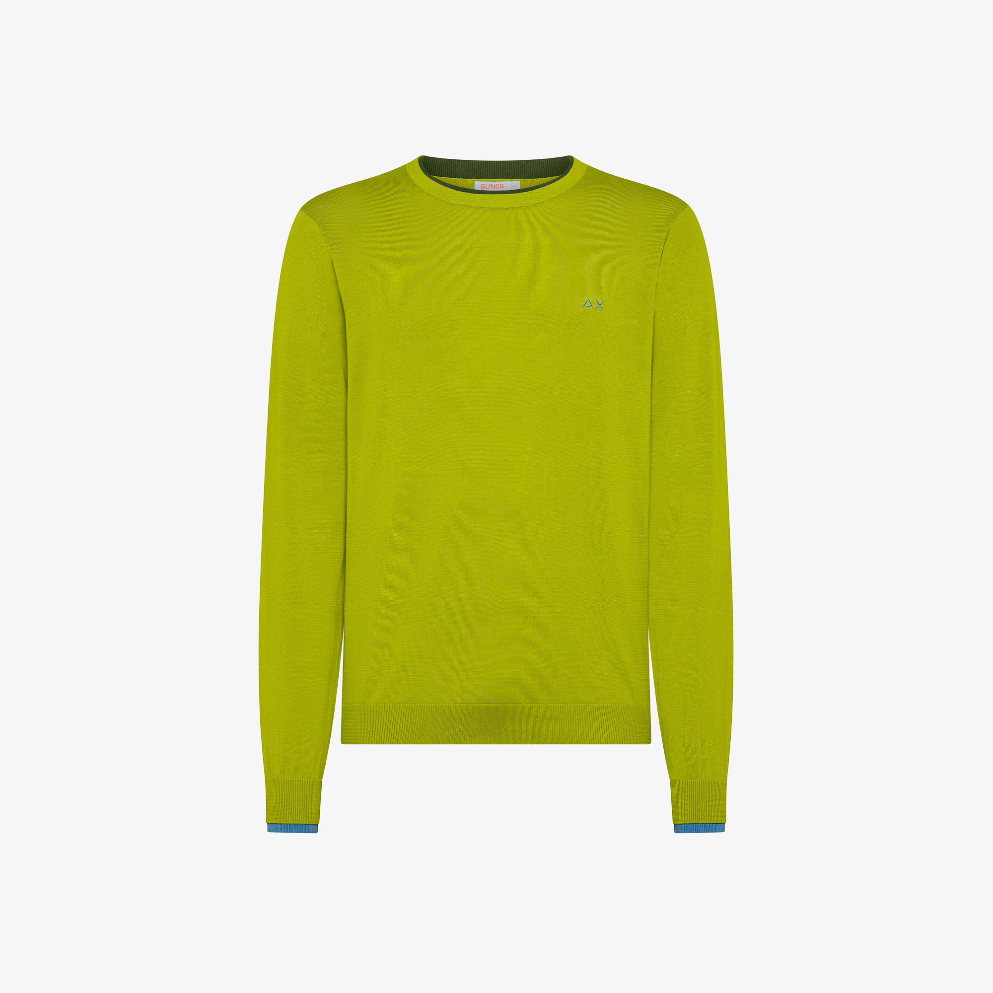 SWEATER NECK DOUBLE RIB OLIVA