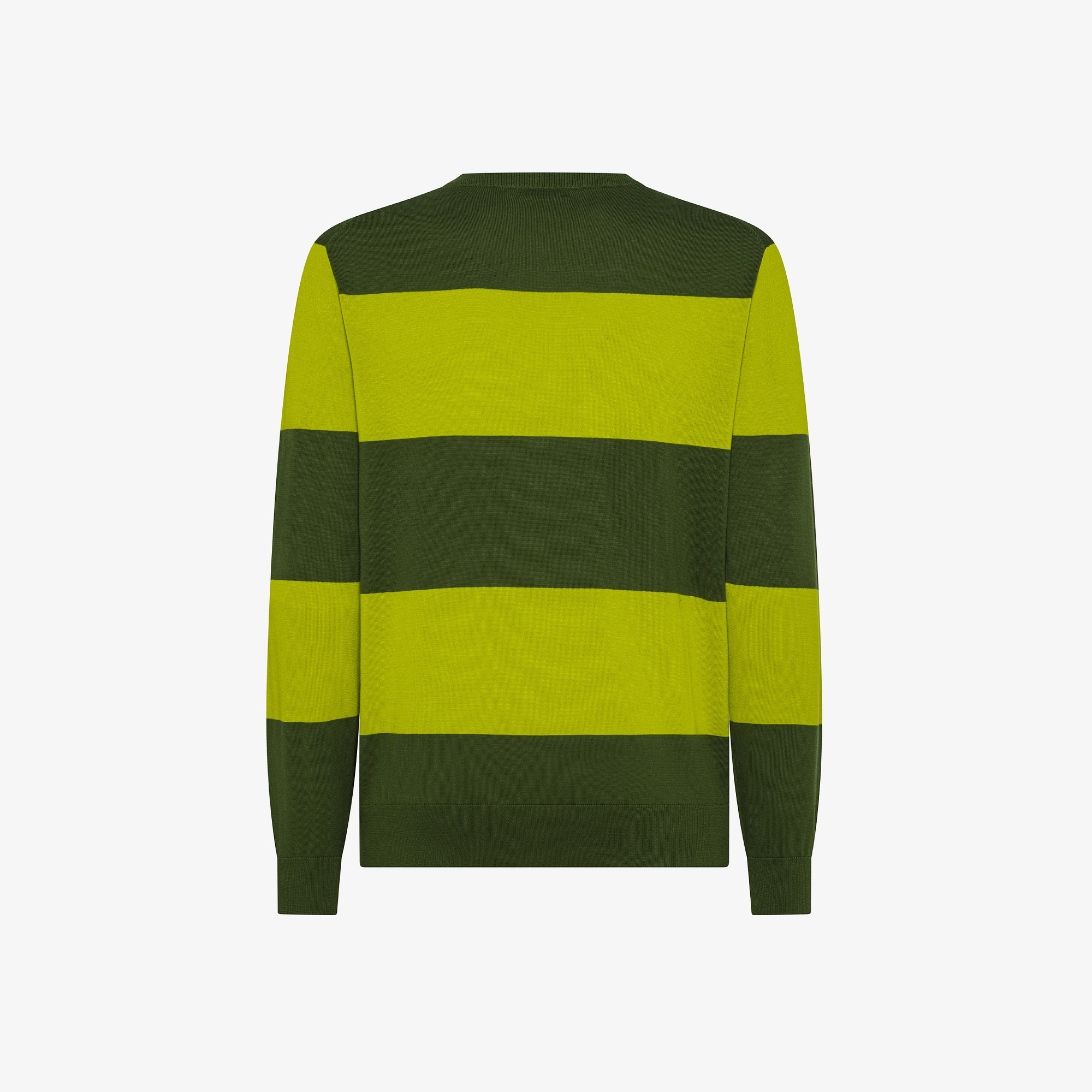 SWEATER STRIPES REGULAR L/S VERDE SCURO/OLIVA