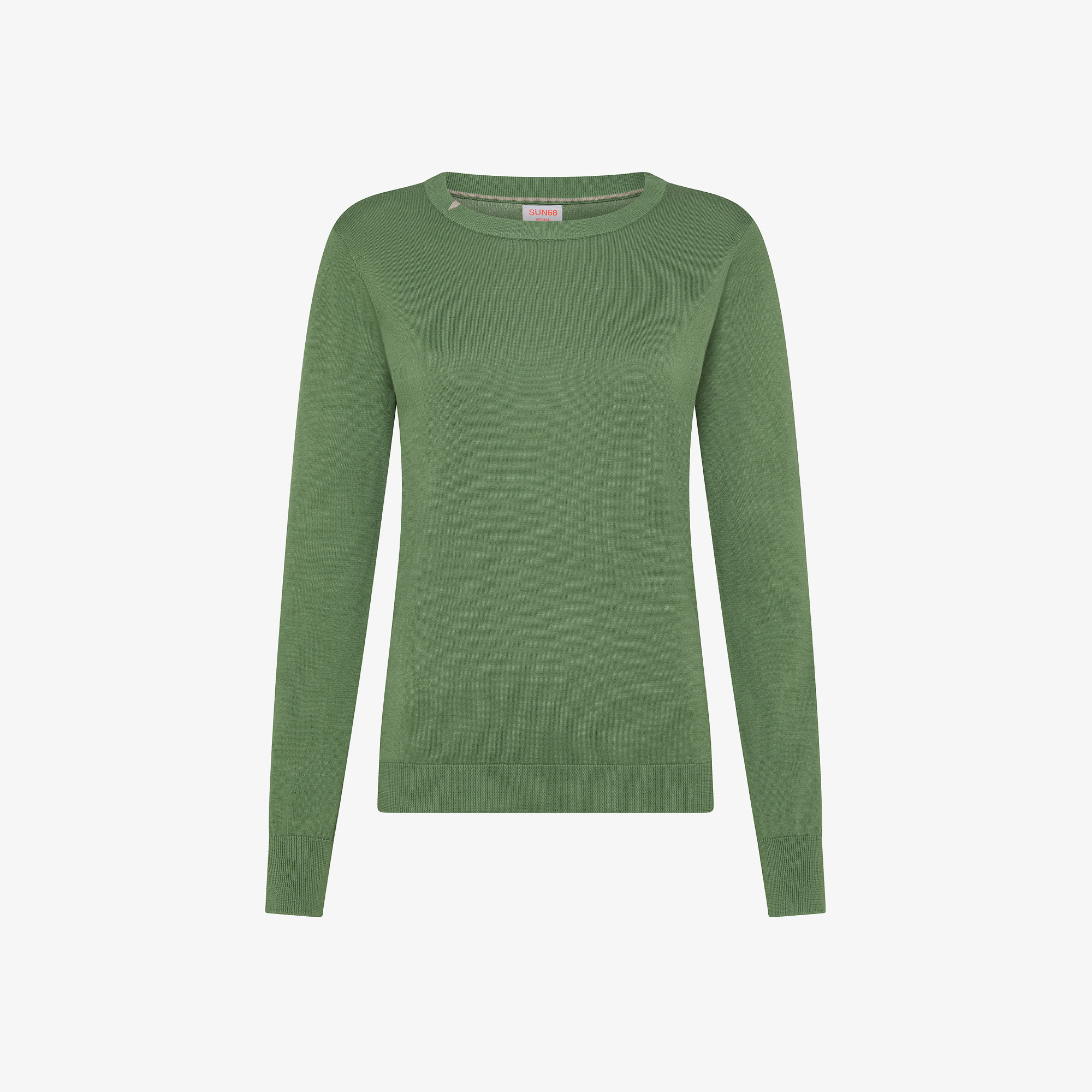 SWEATER BASIC L/S VERDE SALVIA