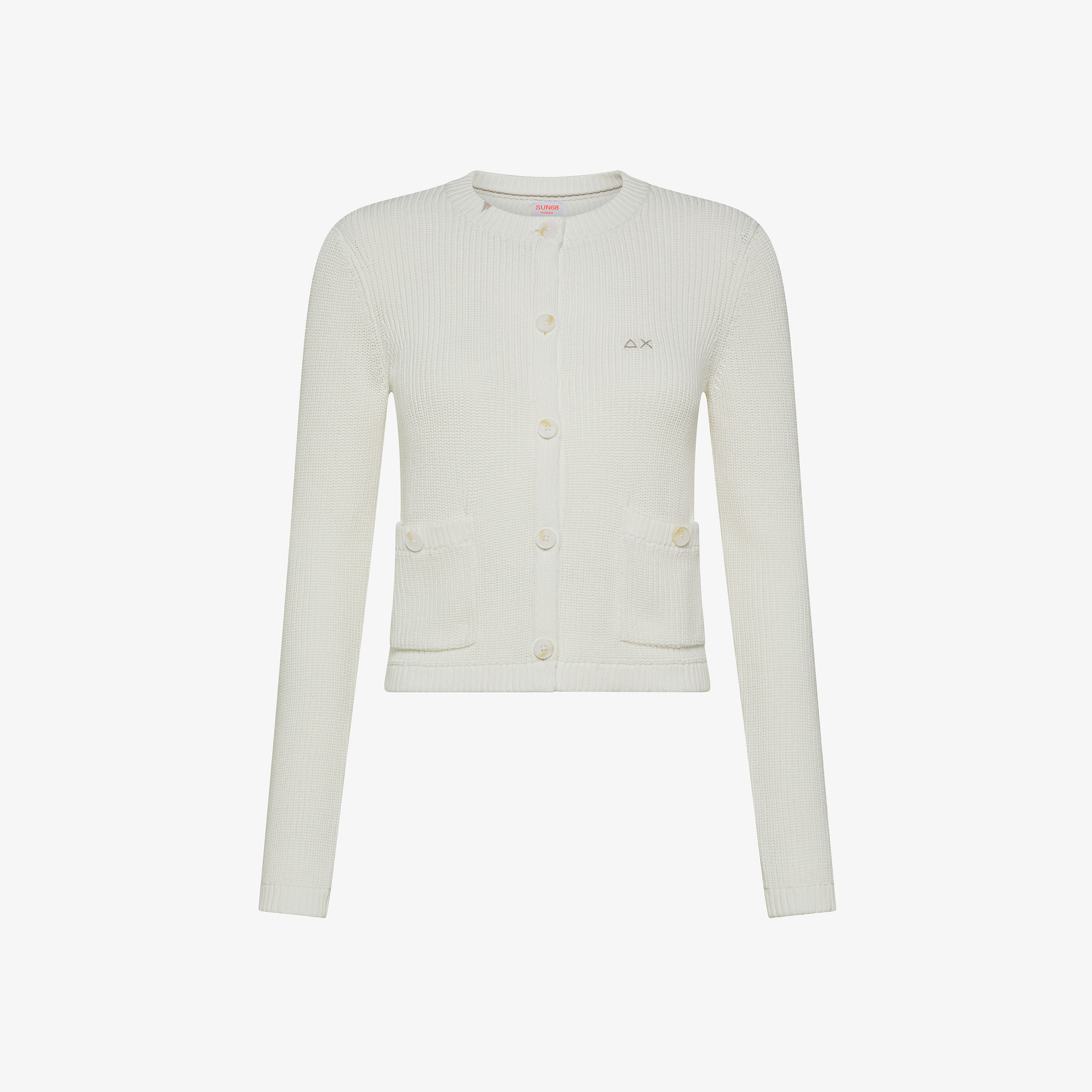 CLASSIC JACKET SWEATER L/S BIANCO PANNA