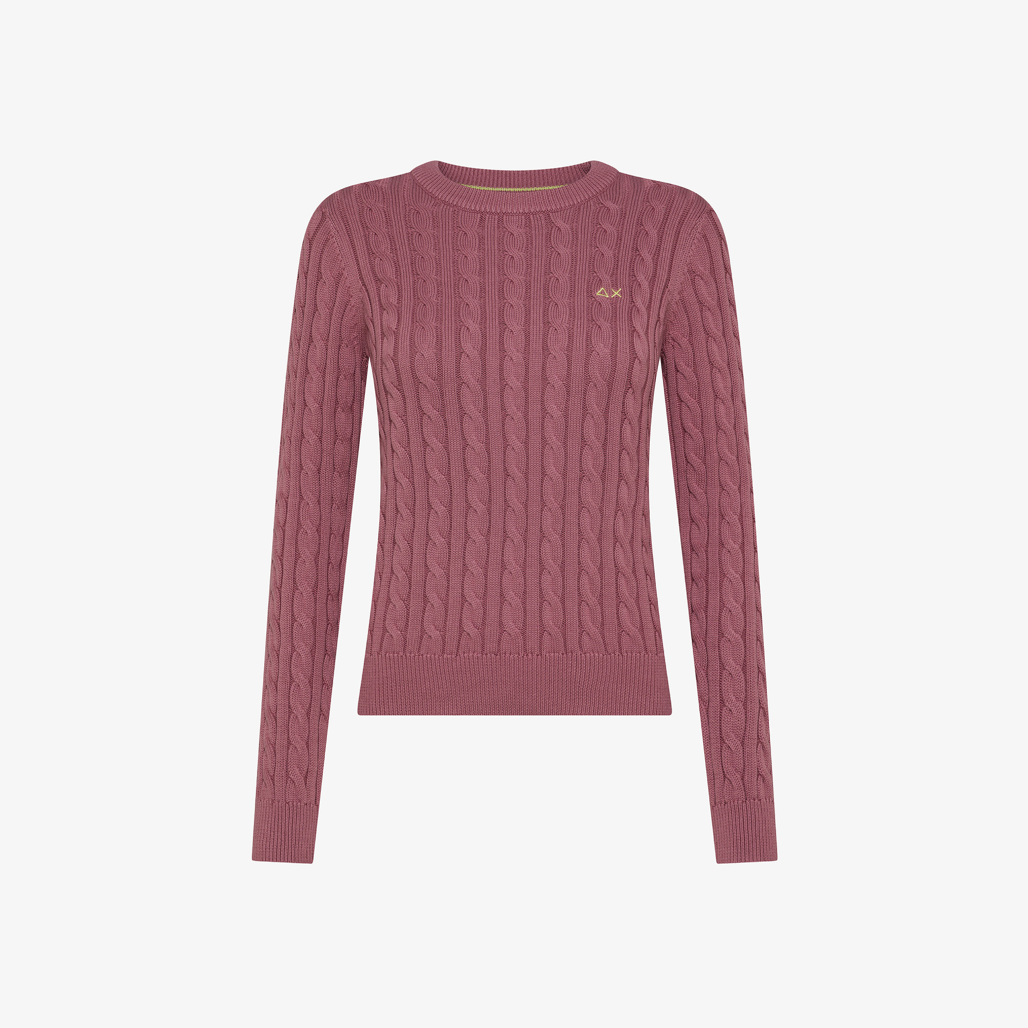 CABLE KNIT SWEATER L/S ROSA SCURO