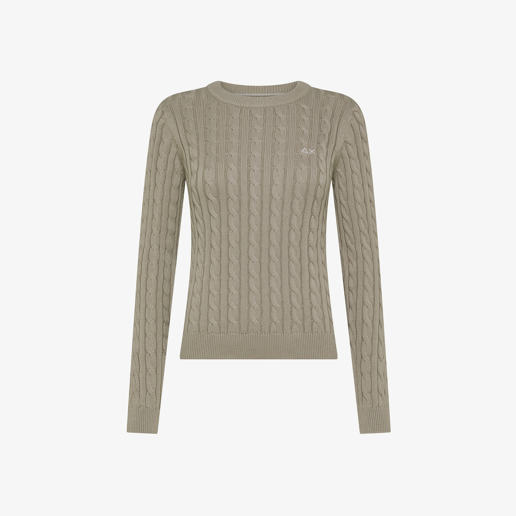 CABLE KNIT SWEATER L/S STONE