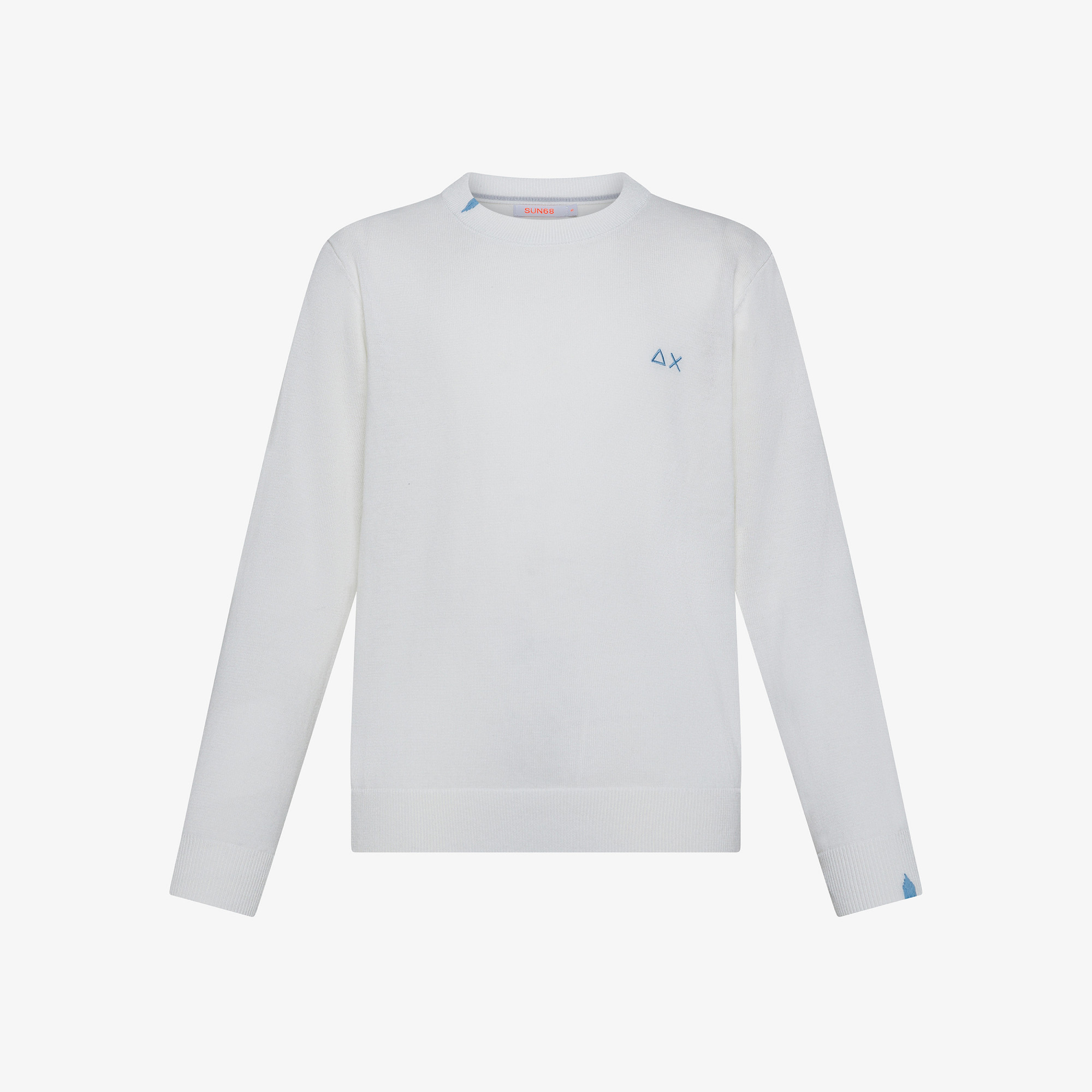 BOY'S SWEATER BASIC L/S BIANCO PANNA