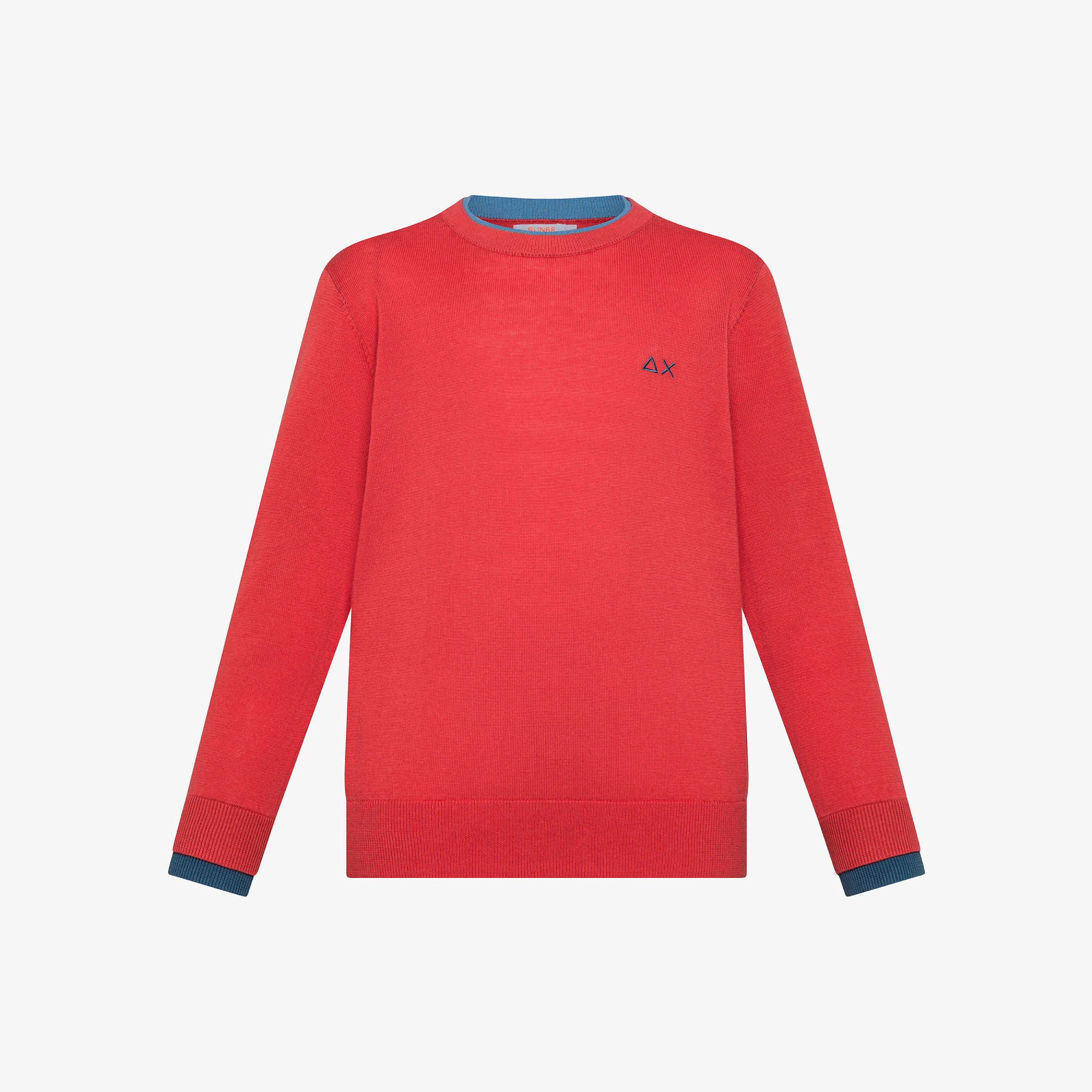 BOY'S SWEATER DOUBLE RIB ROSSO