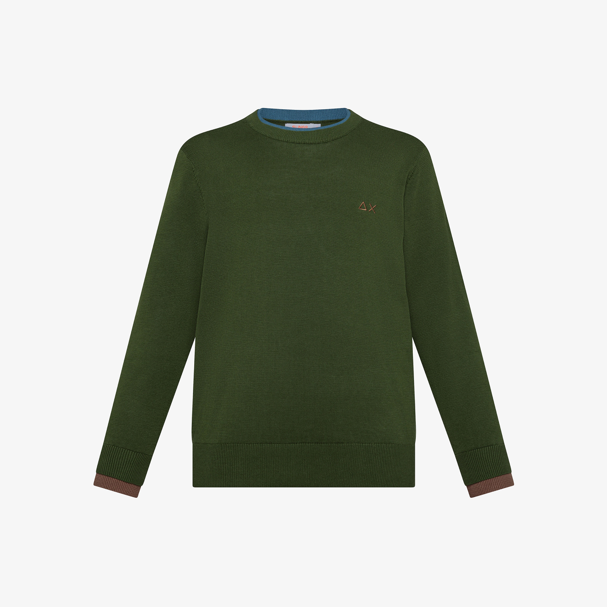 BOY'S SWEATER DOUBLE RIB VERDE SCURO