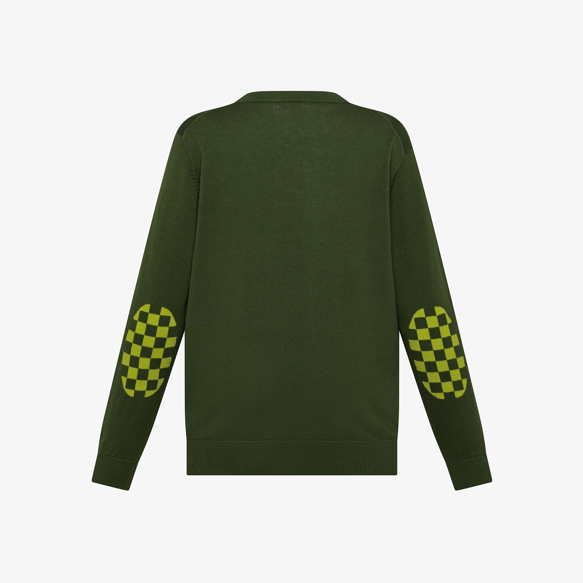 BOY'S SWEATER ELBOW PATCHES VERDE SCURO