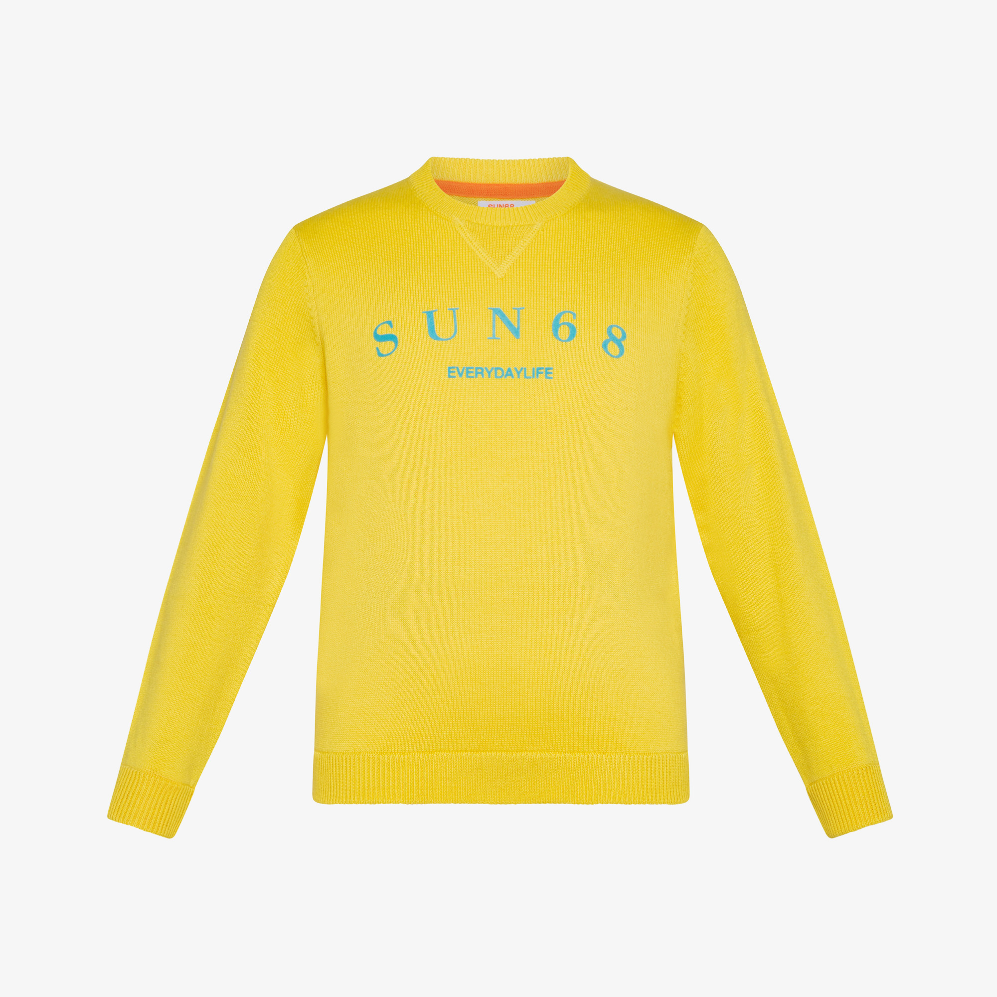 BOY'S ROUND LETTERING ON CHEST GIALLO SOLE
