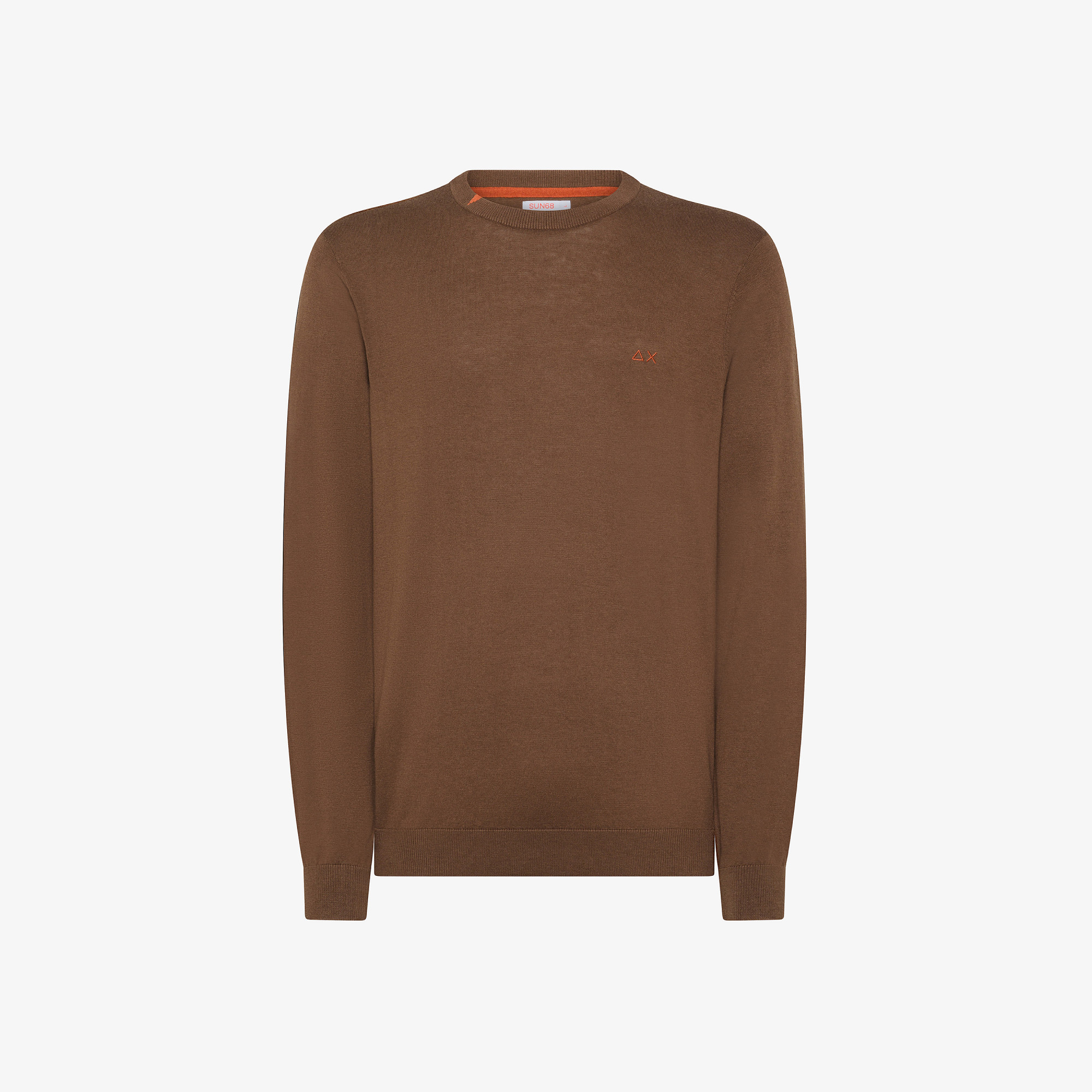 Wool and cotton jumper BROWN