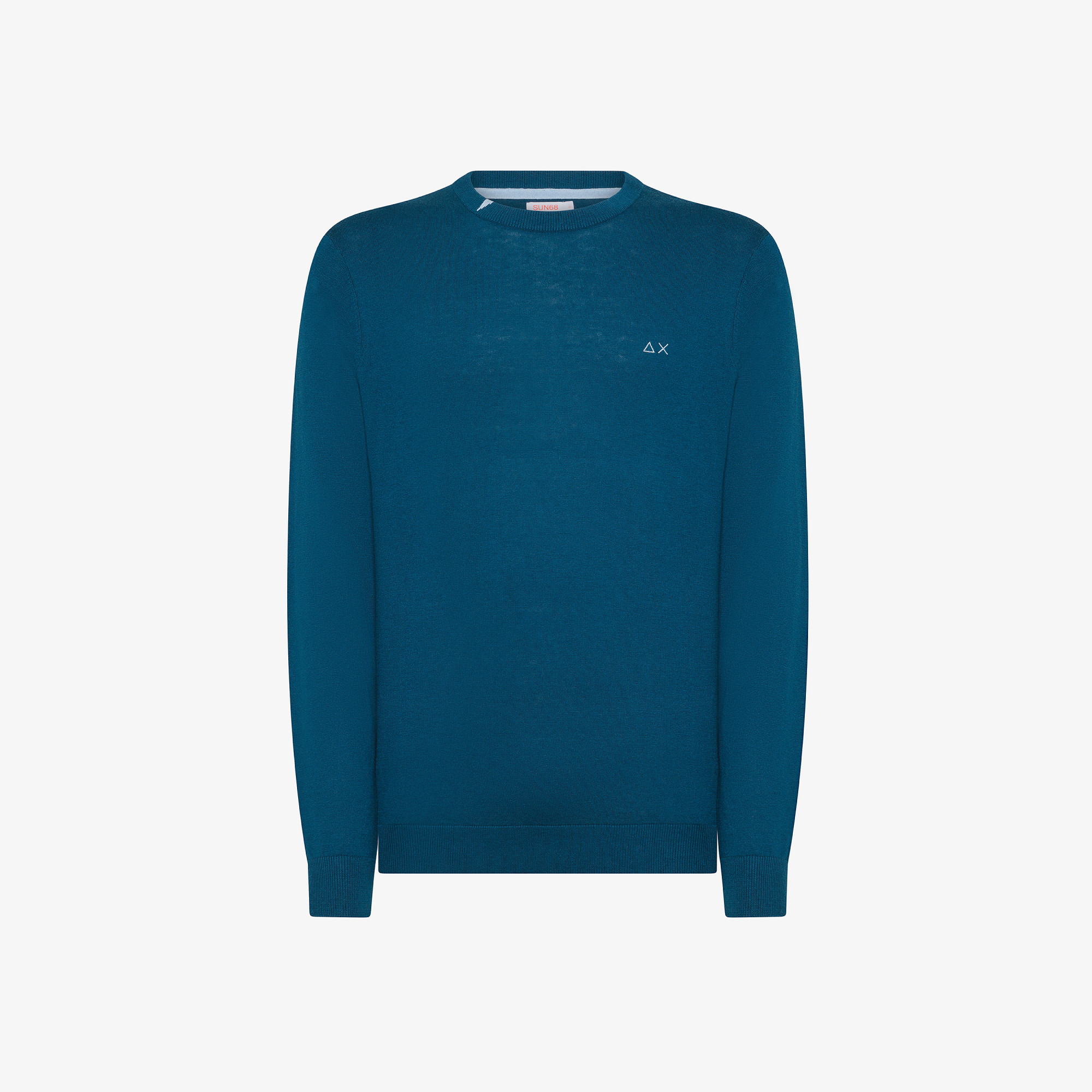 Wool and cotton jumper DEEP BLUE