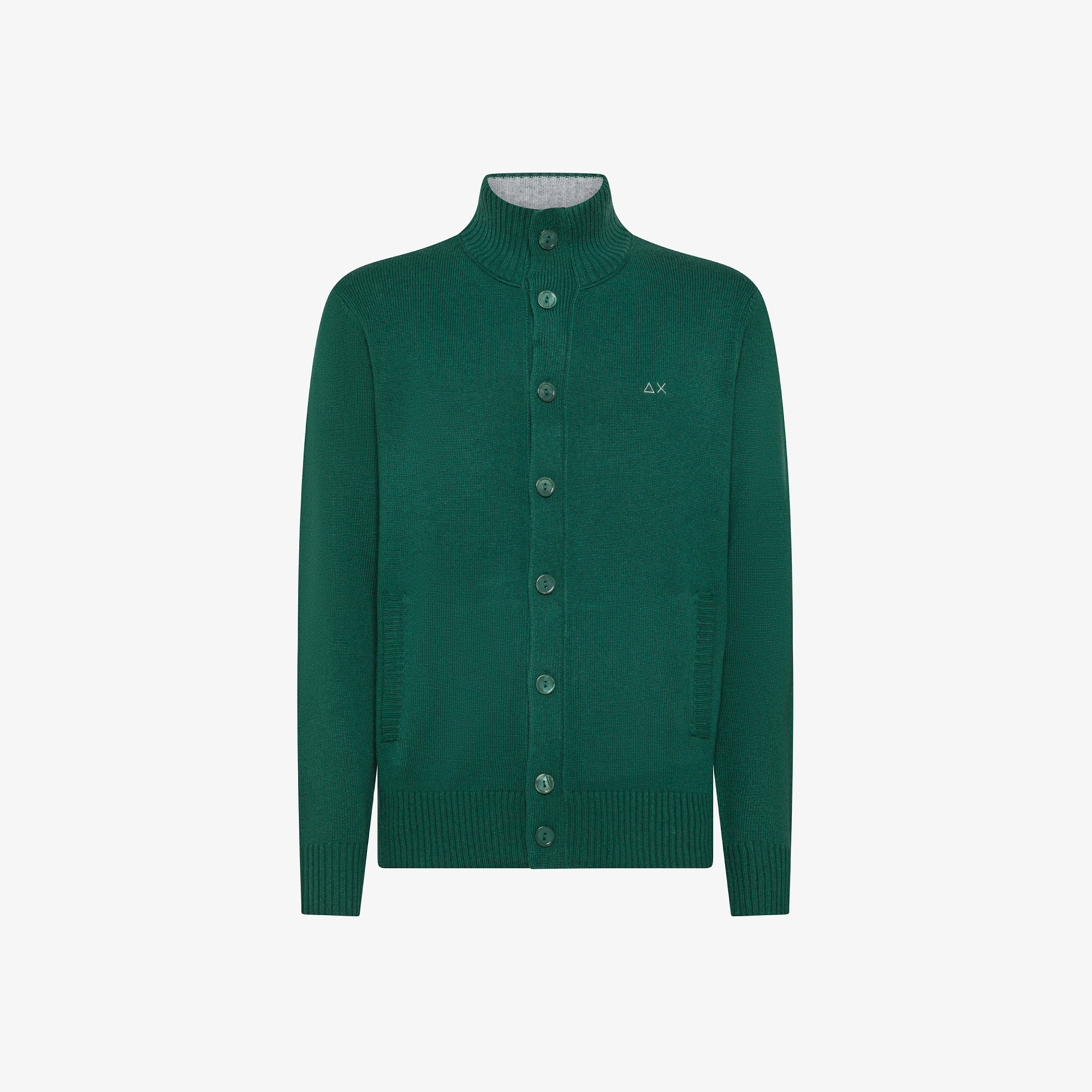 Wool and cashmere cardigan DARK GREEN