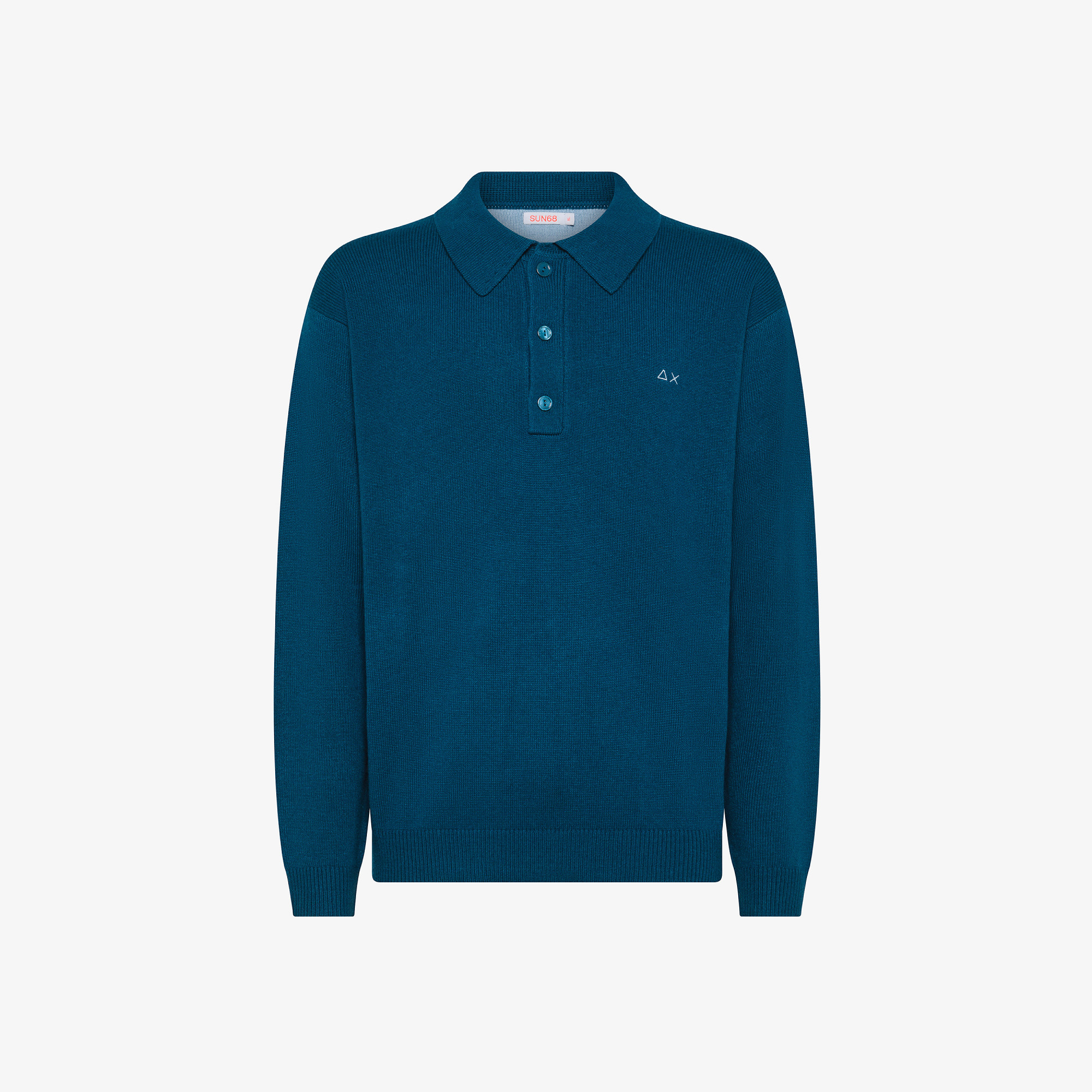 Polo in lana e cashmere BLUE PROFONDO