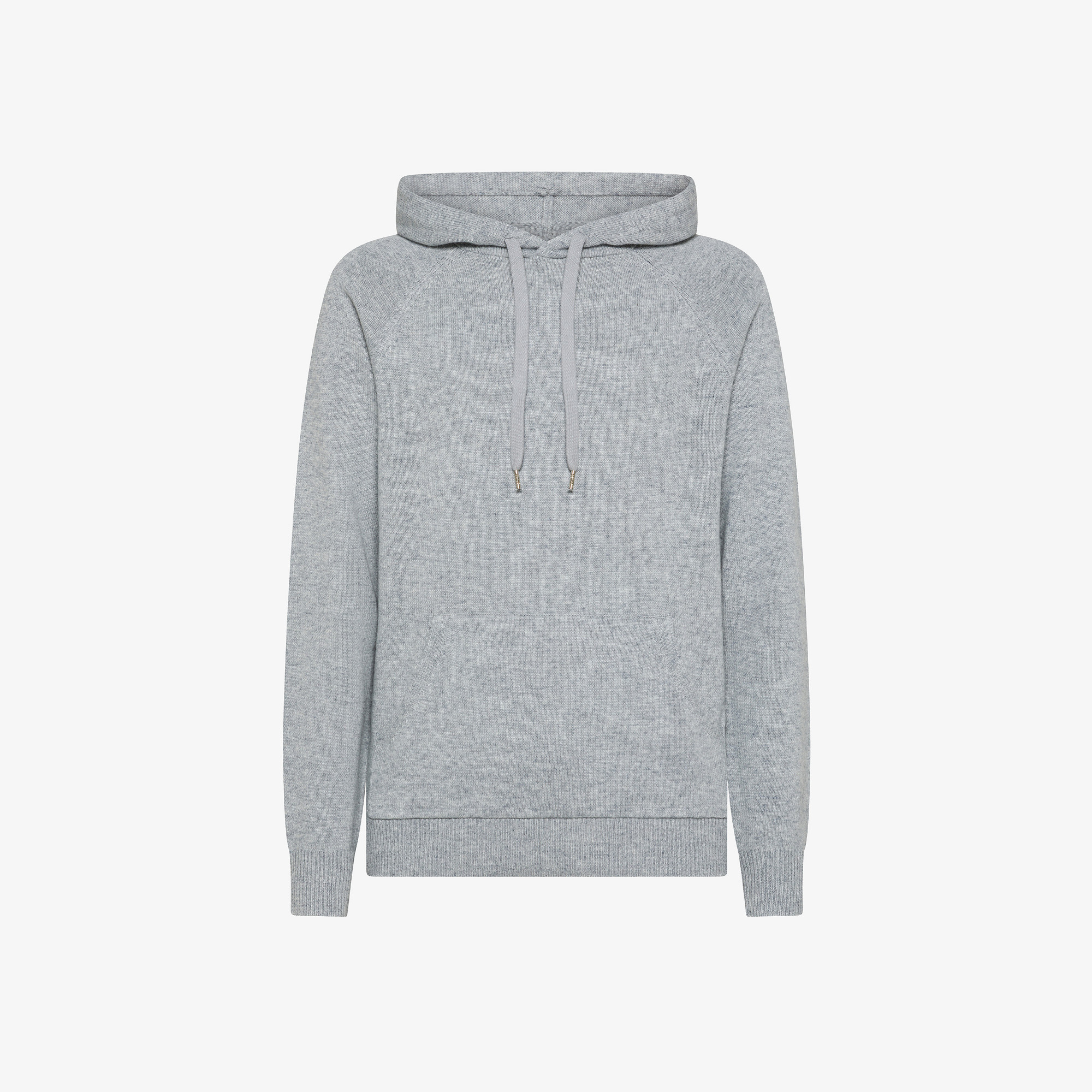 Wool and cashmere hooded jumper