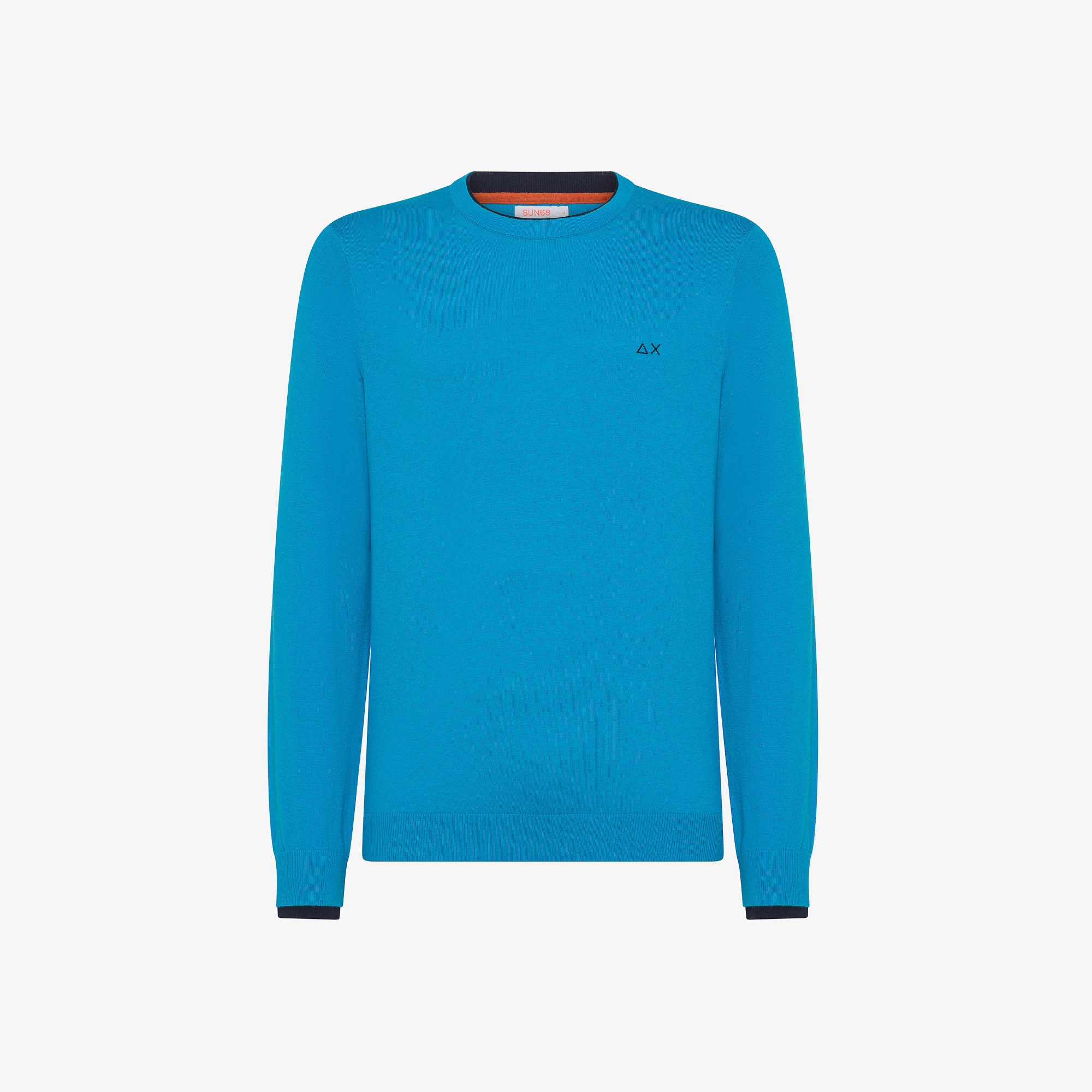 Wool and cotton jumper TURQUOISE