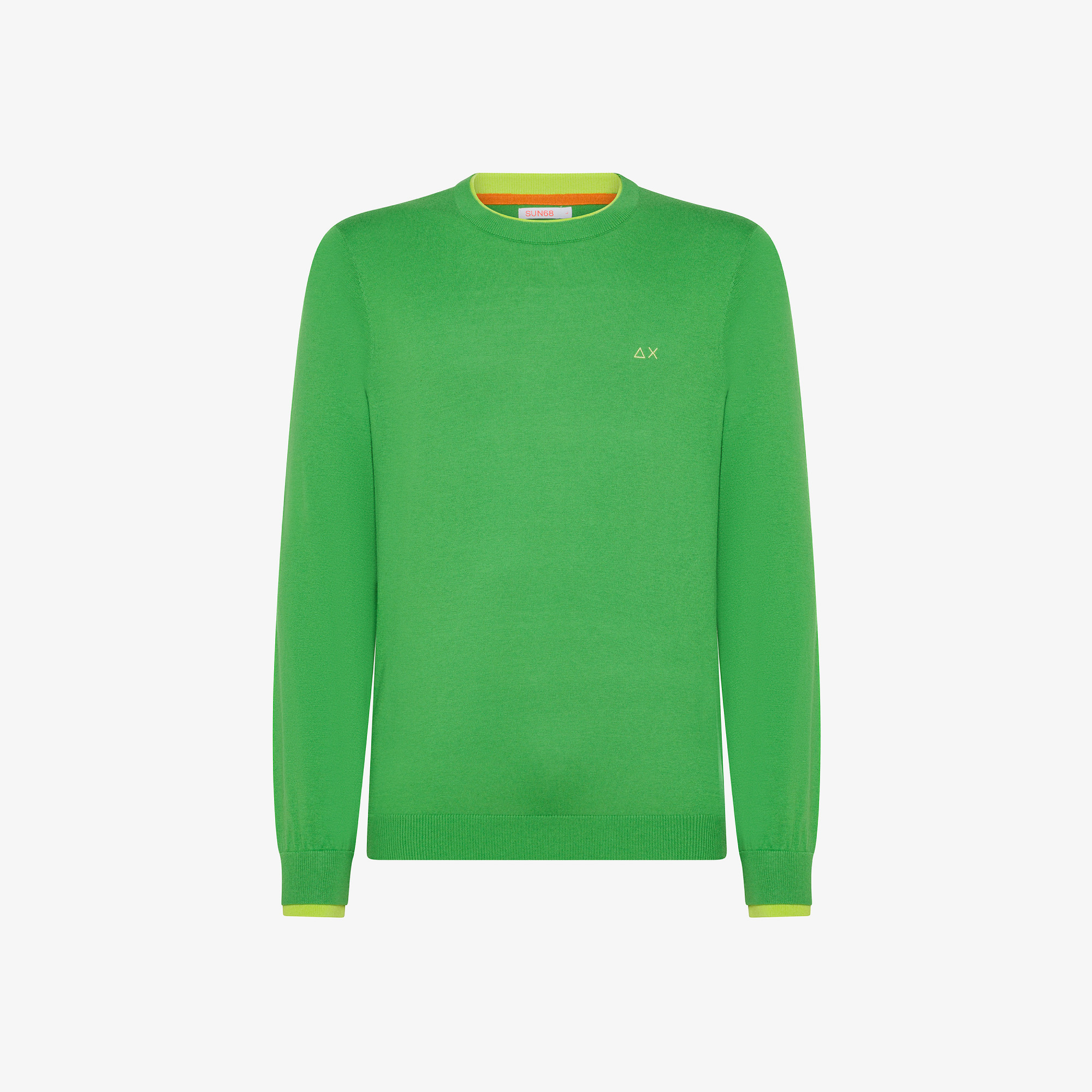 Wool and cotton jumper OLIVE