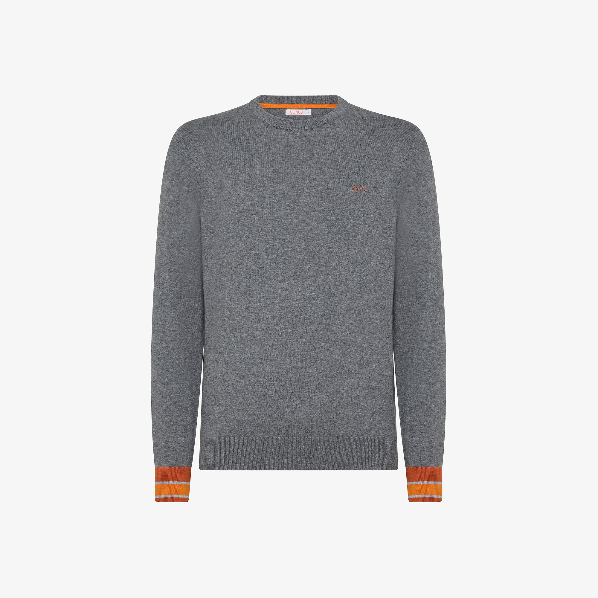 Wool and cotton jumper DARK GREY