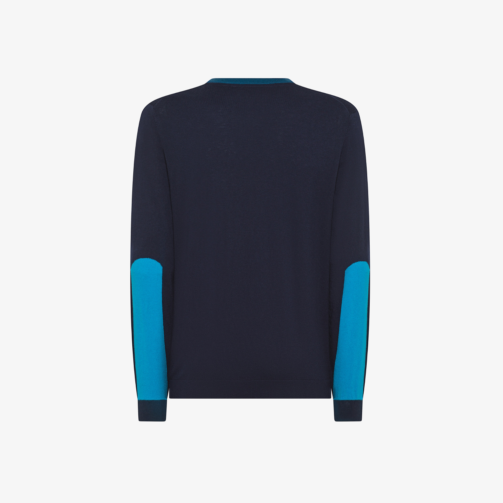 Wool and cotton jumper NAVY BLUE