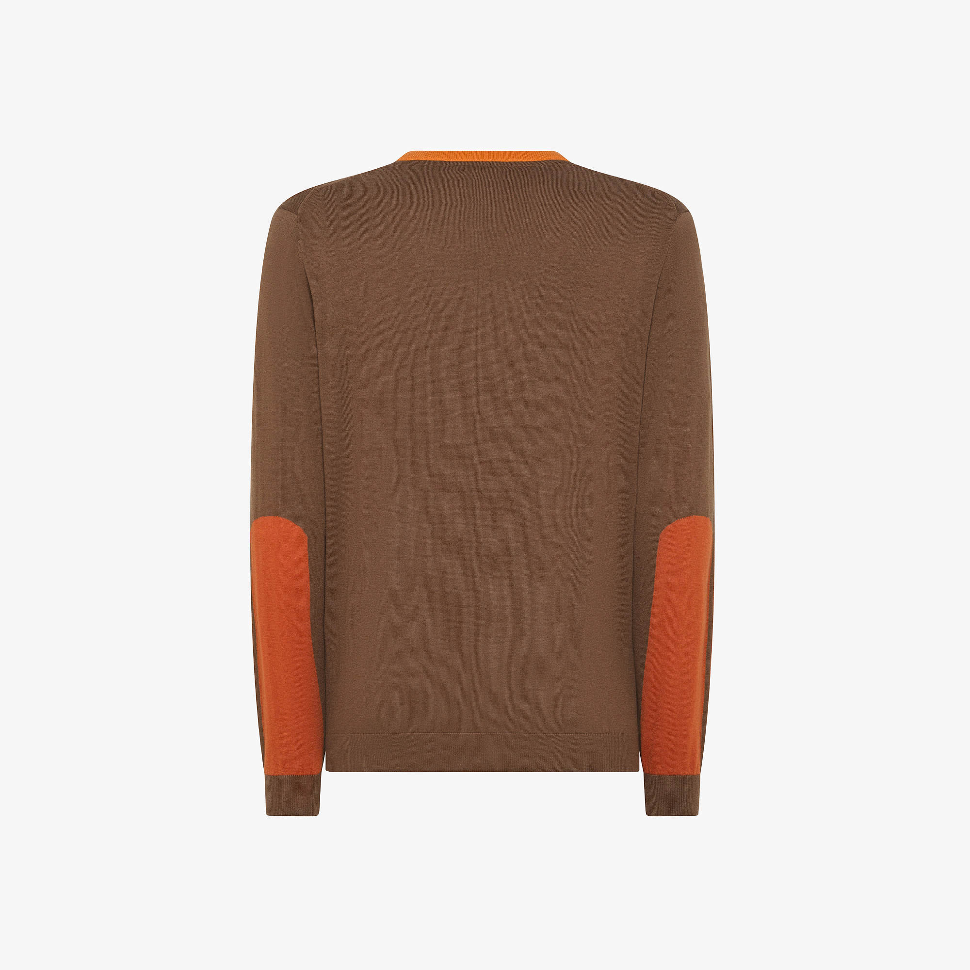 Wool and cotton jumper BROWN