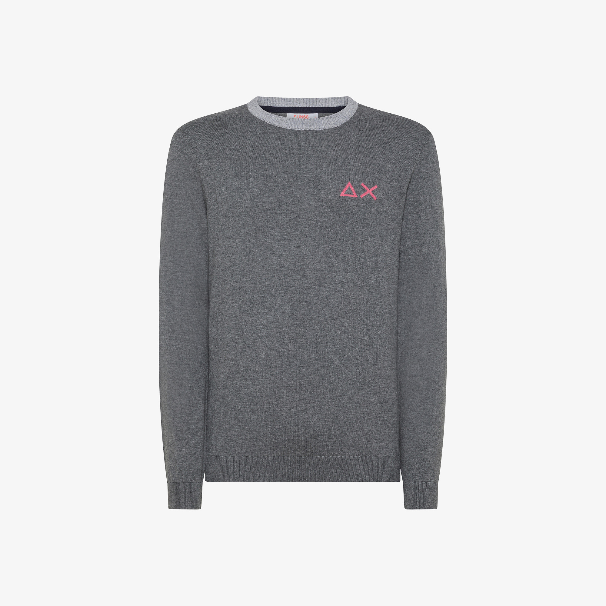 Wool and cotton jumper DARK GREY